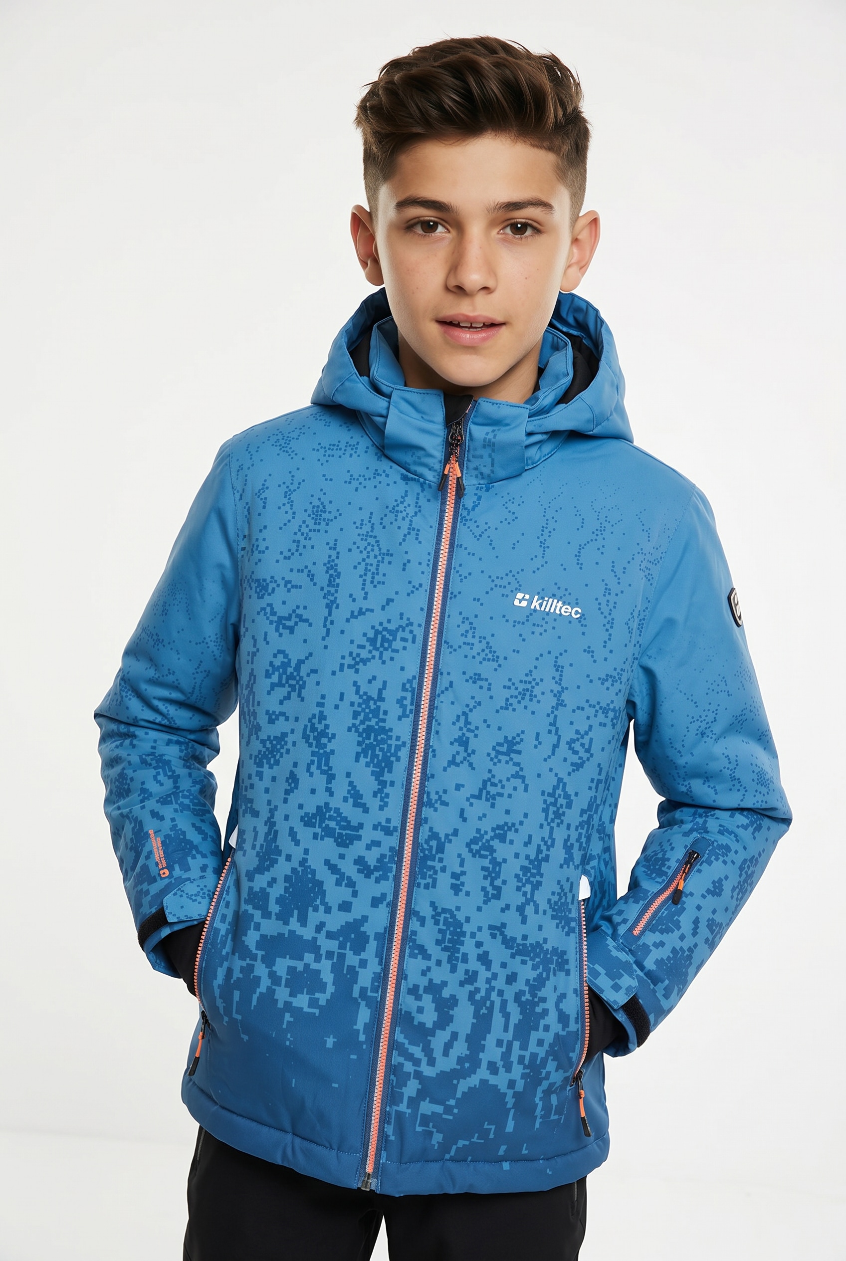 Killtec Funktionsjacke »KSW 204 BYS SKI JCKT« mit Kapuze für Kinder, mit verschweissten Nähten, 10.000 mm Wassersäule