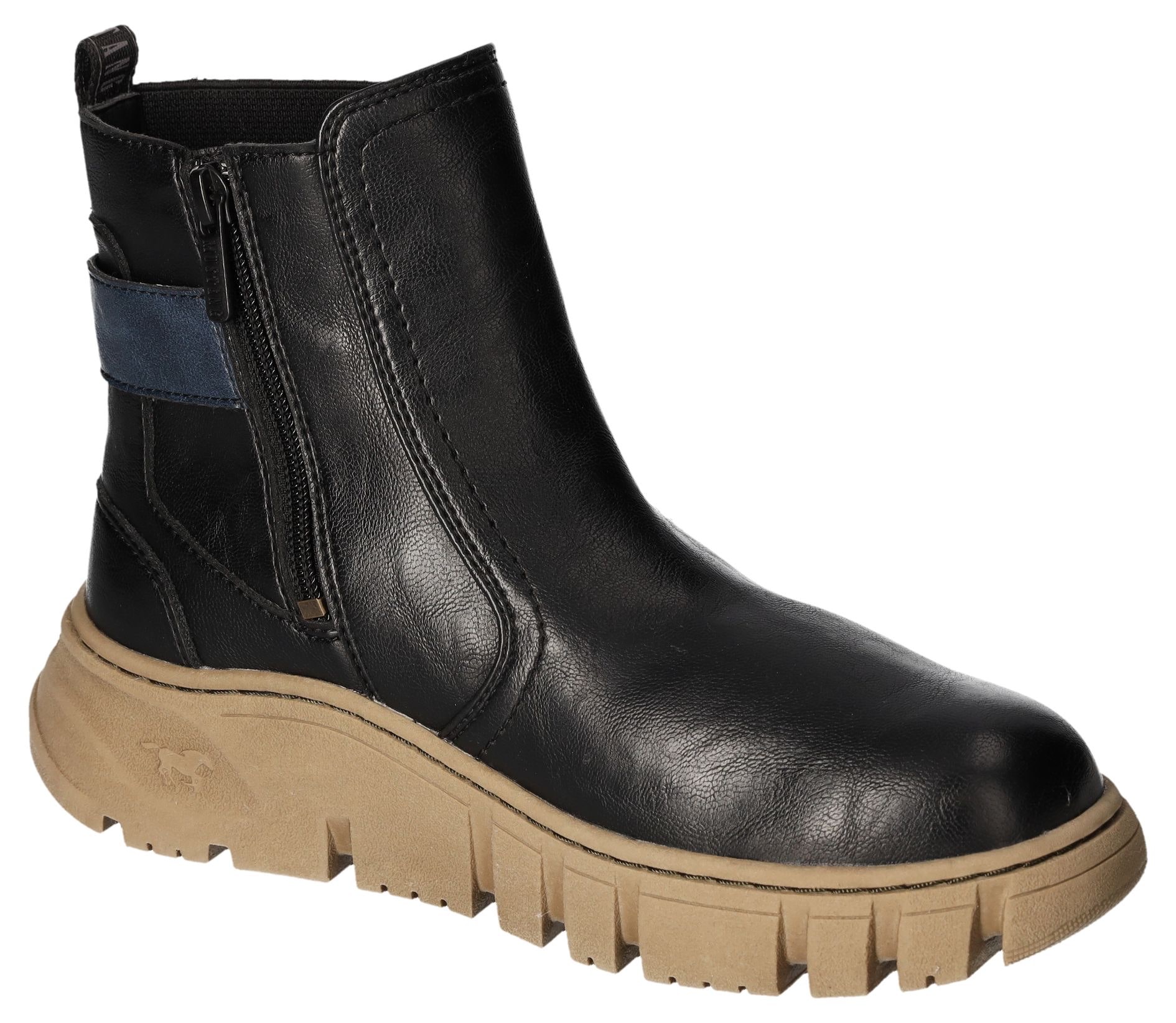 Mustang Shoes Winterboots  , Stiefelette, Schlupfboots, Plateausohle, mit Stretcheinsatz
