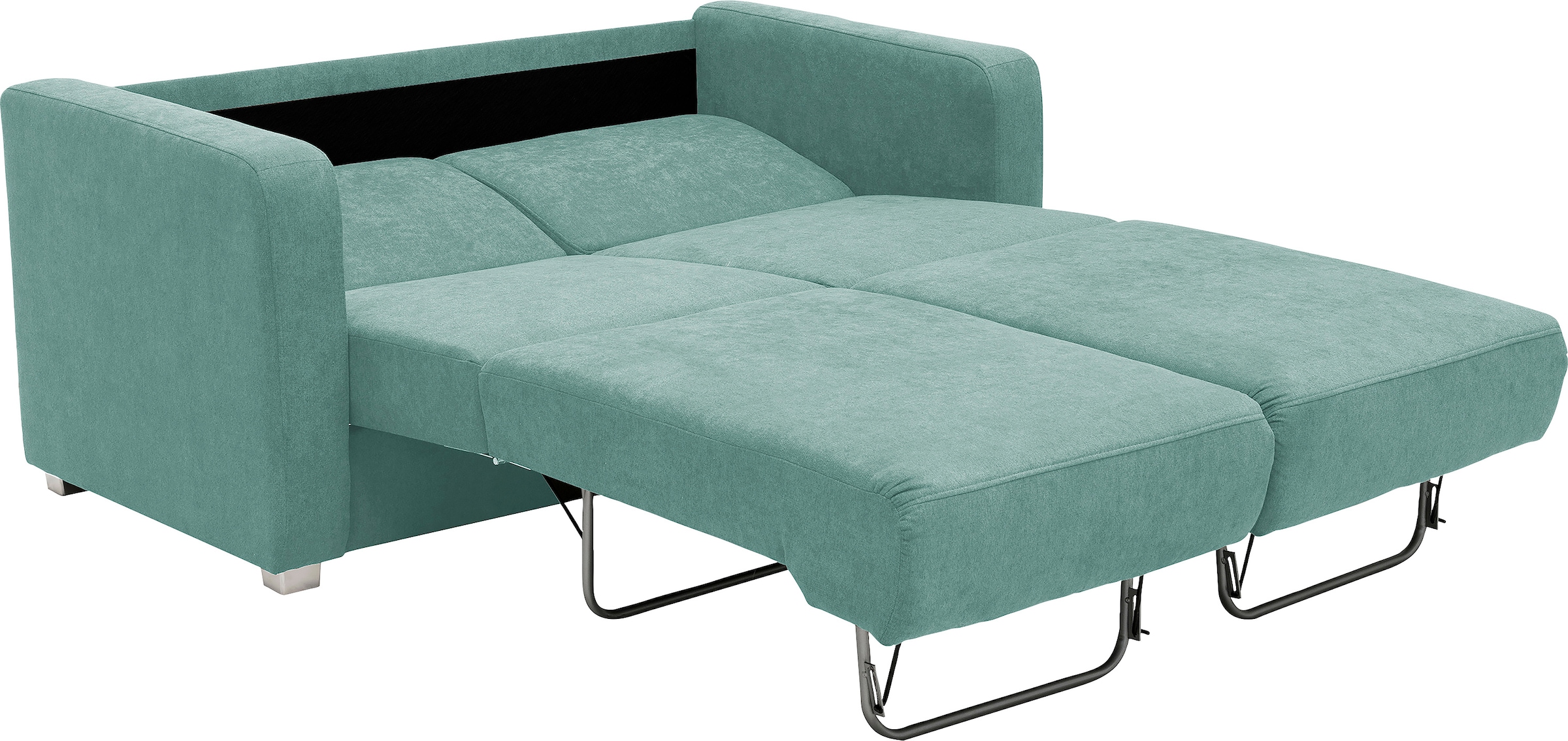 Home affaire Ecksofa »Lazio modern und bequem, schmale Armlehnen, tolle Detailverarbeitung« mit 2 Einzelauszügen als Längsschläfer