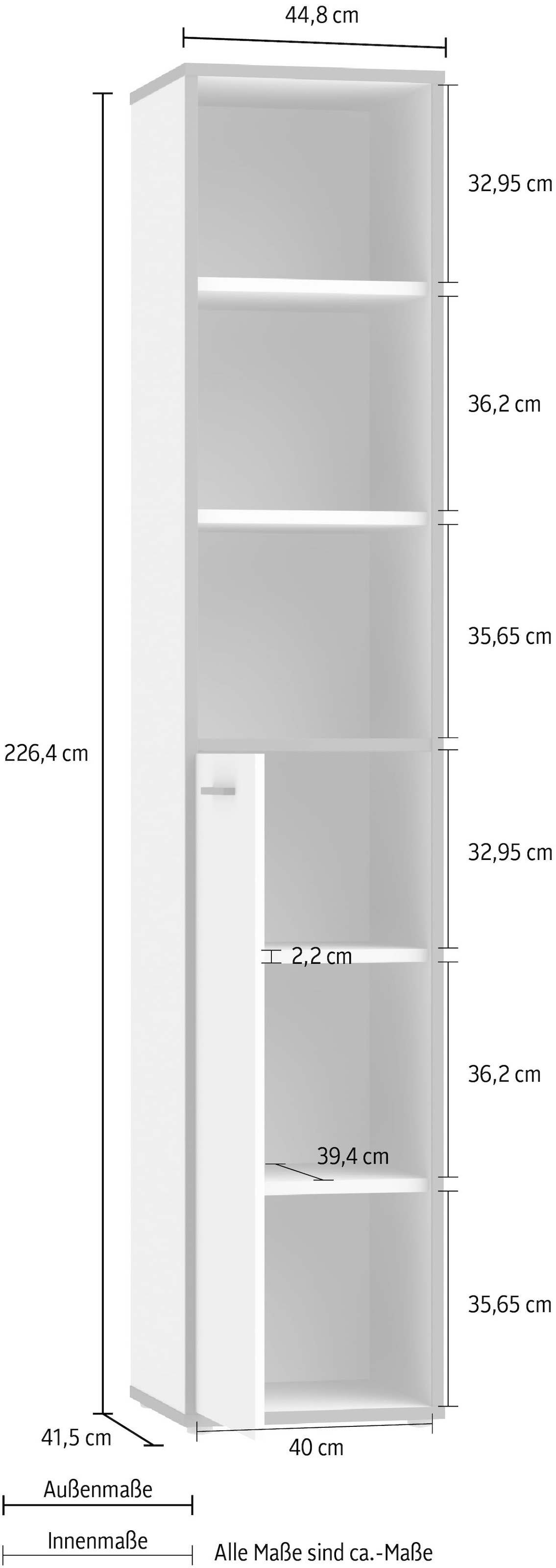 FORTE Étagère à dossiers »Keflav« Largeur 44,8 cm