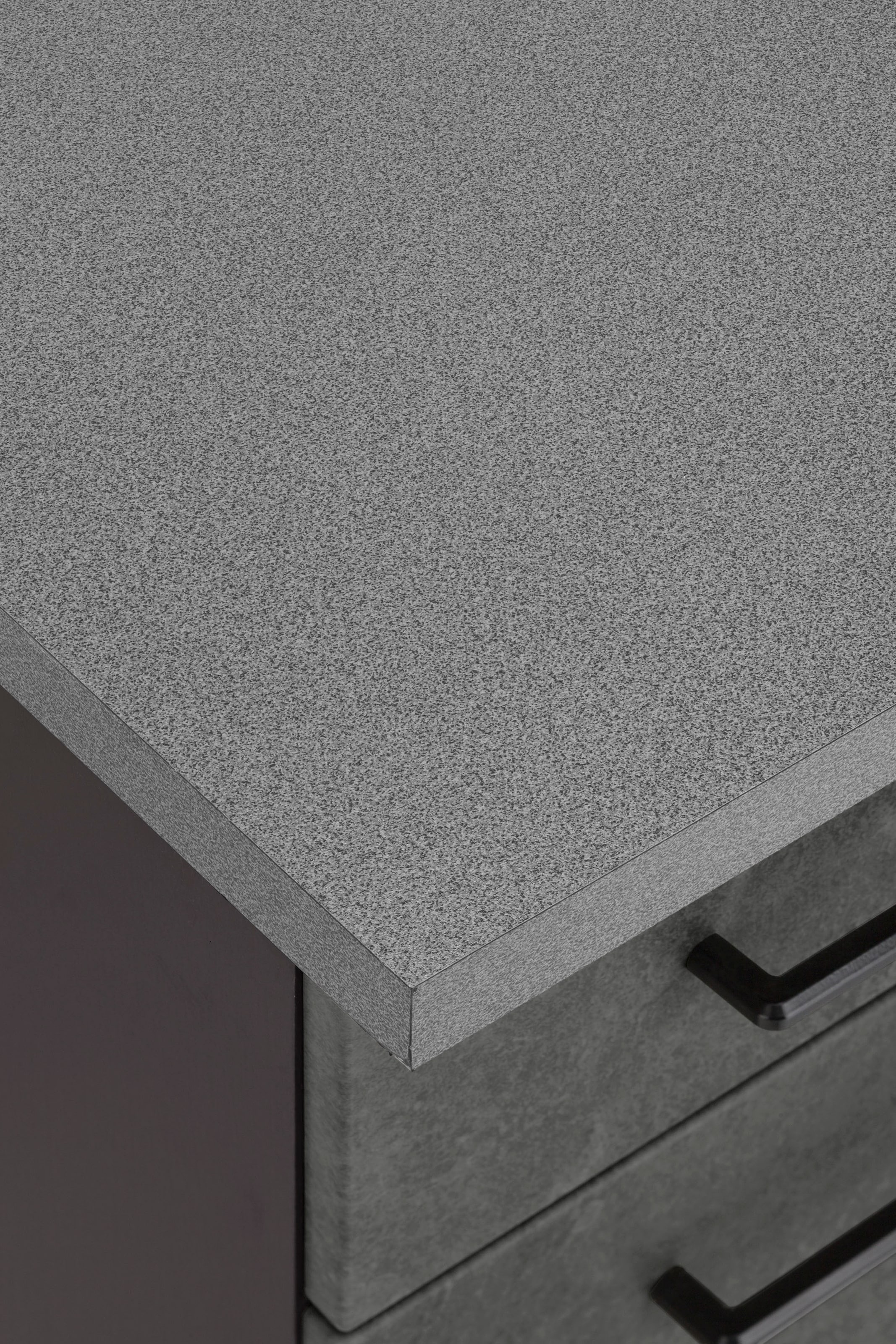 KOCHSTATION Küchenzeile »KS-Tulsa« Breite 210 cm, schwarze Metallgriffe, hochwertige MDF Fronten