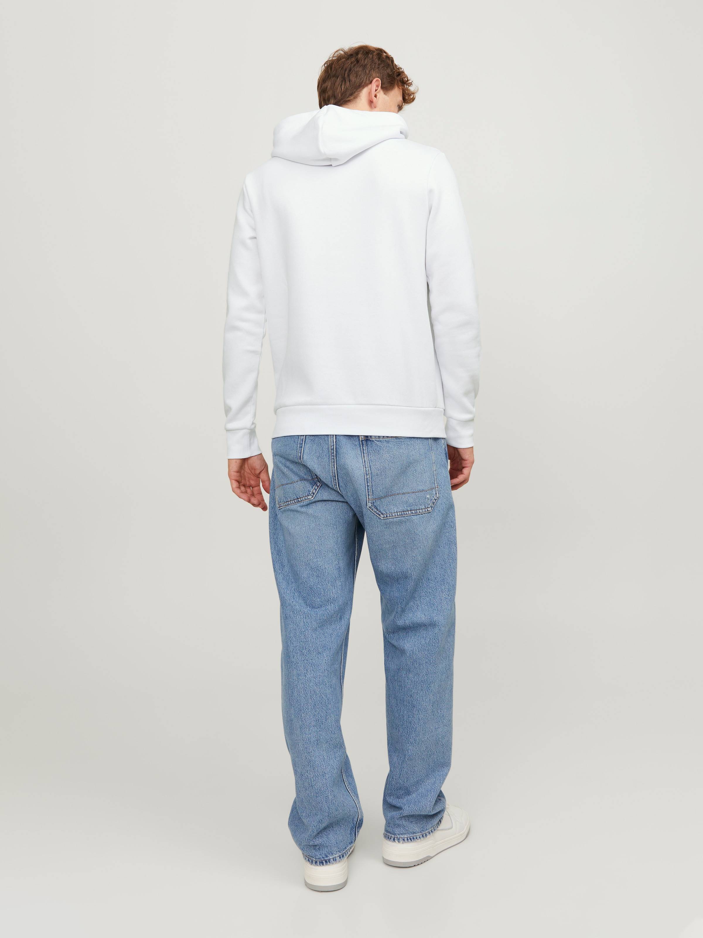 Jack & Jones Sweat à capuche »JJECORP Hoodie mit Logo und hohem Tragekomfort«, bedruckt, casual, regular fit, Baumwollmischung, Rundhals

