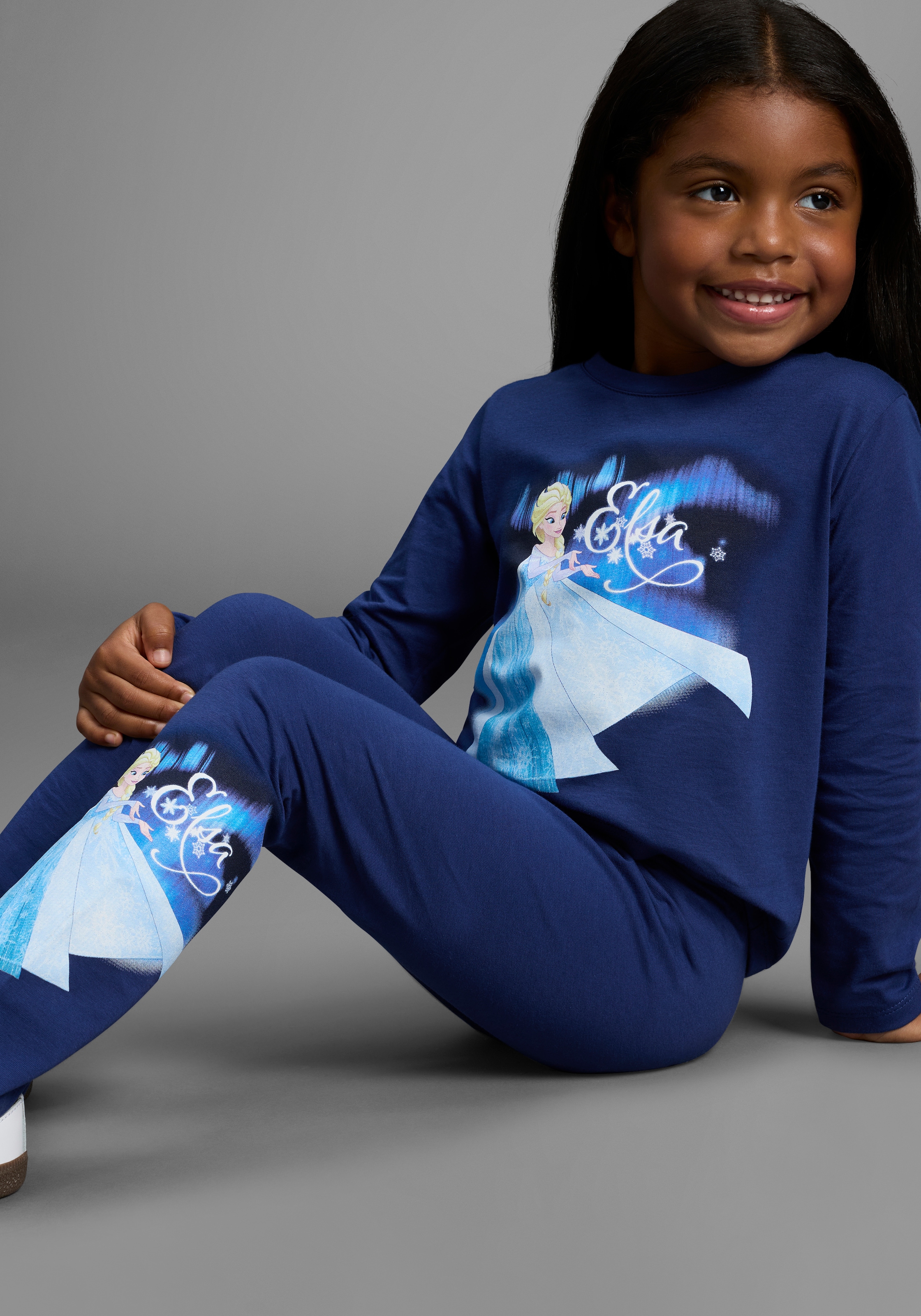 KIDSWORLD T-shirt à manches longues & leggings »Disney SET Frozen: ELSA« Set, 2 cuis tlg. Disney ELSA Drucke