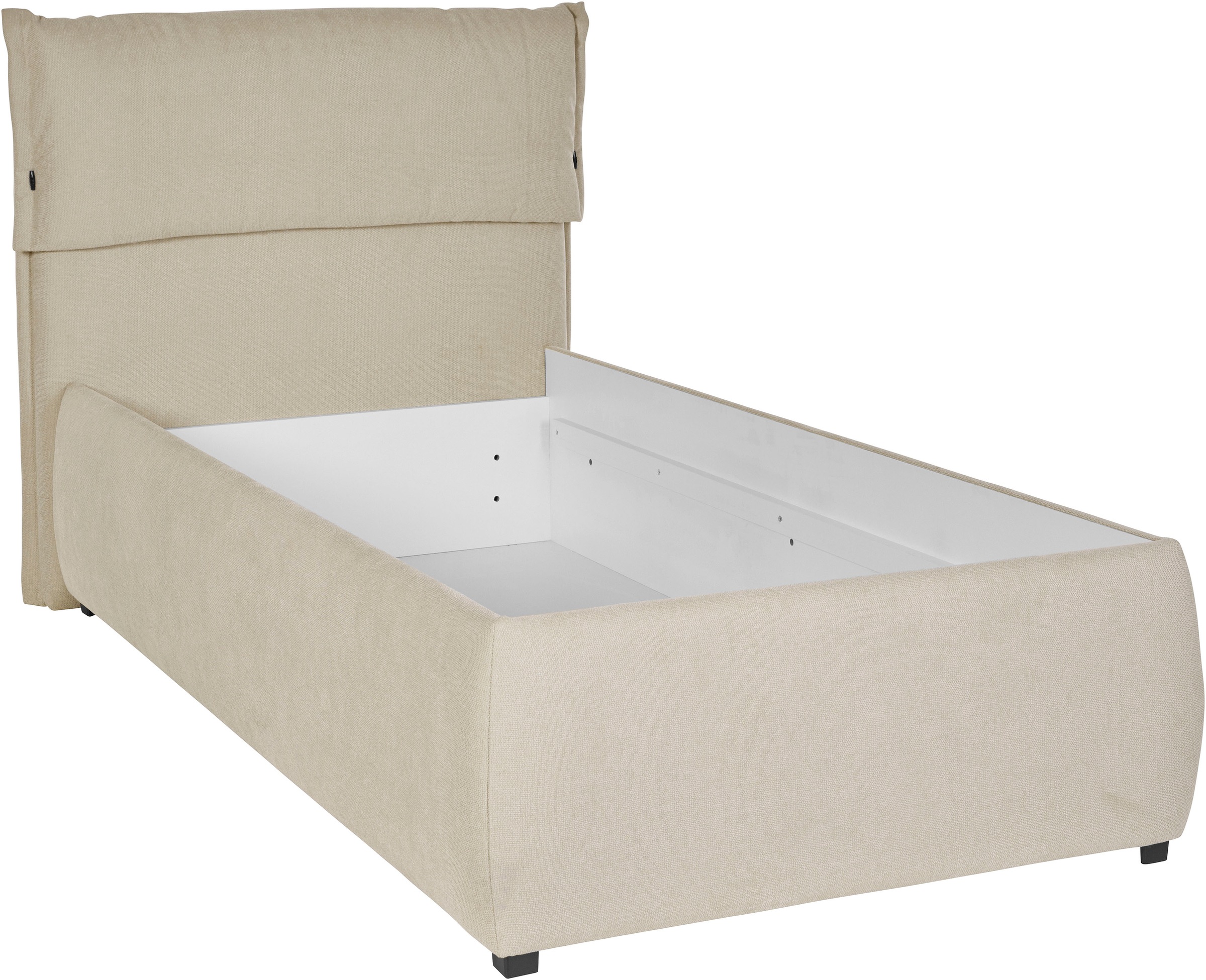 GOODproduct Lit rembourré »Jenson« en cadre de lit ou avec 3 types de matelas et degrés de fermeté
