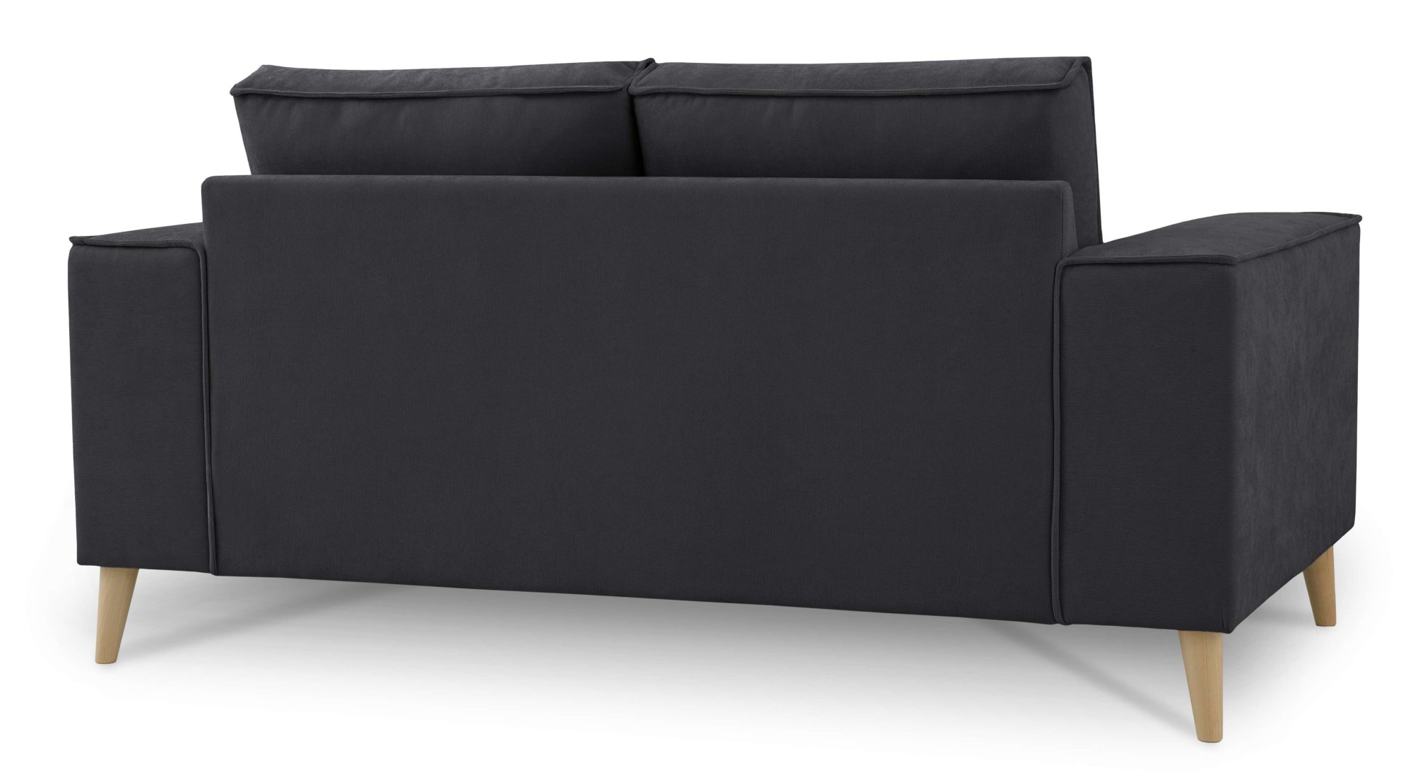 GOODproduct 2-Sitzer »Oland Skandi, weicher Chenille-Stoff« 164 cm, Wellenunterfederung, Skandi-Design, Massivholzfüsse