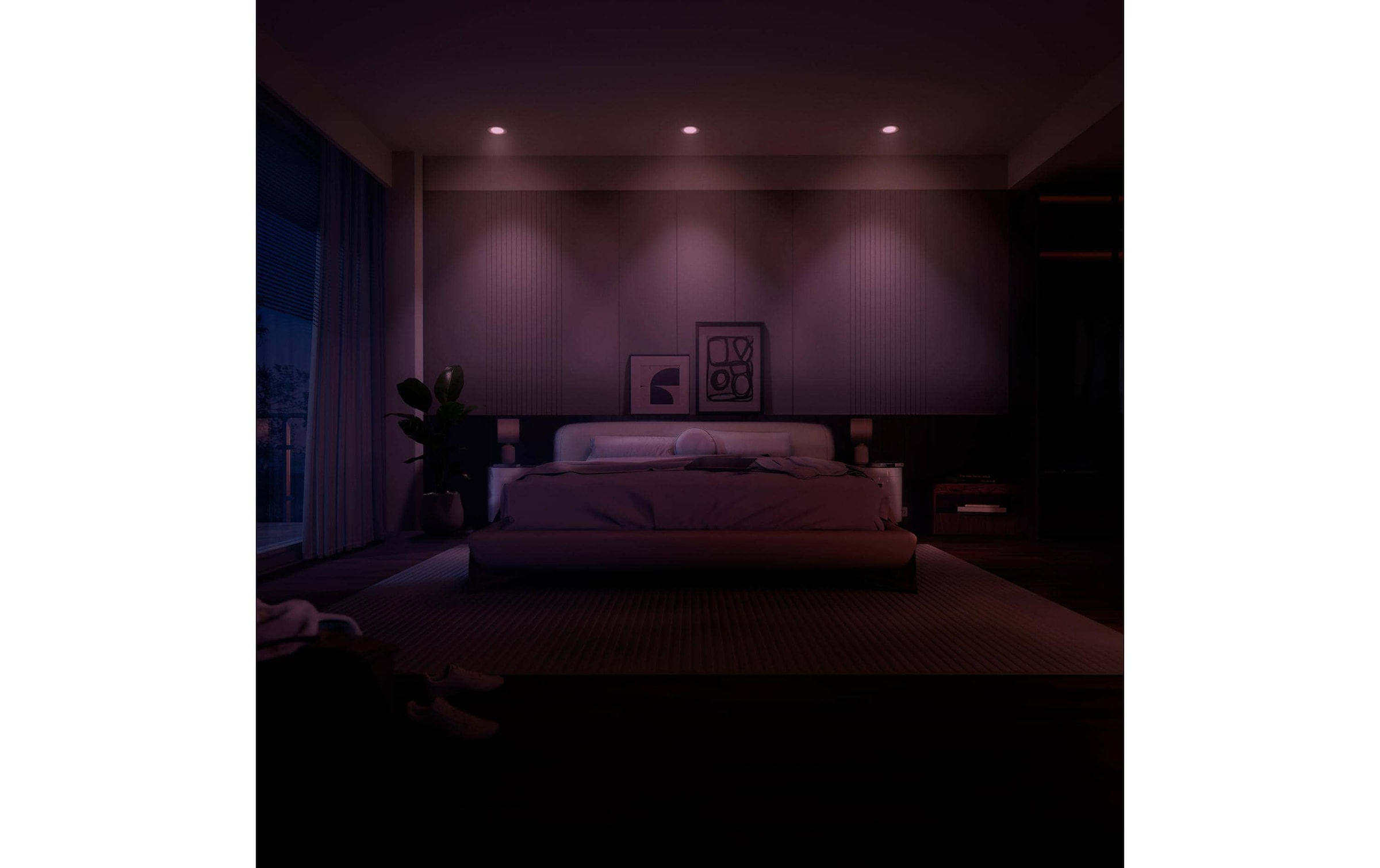 Philips Hue Plafonnier »Philips Hue Deckenleuchte WCA Slim Recessed Light S« RVB | blanc chaud - blanc froid