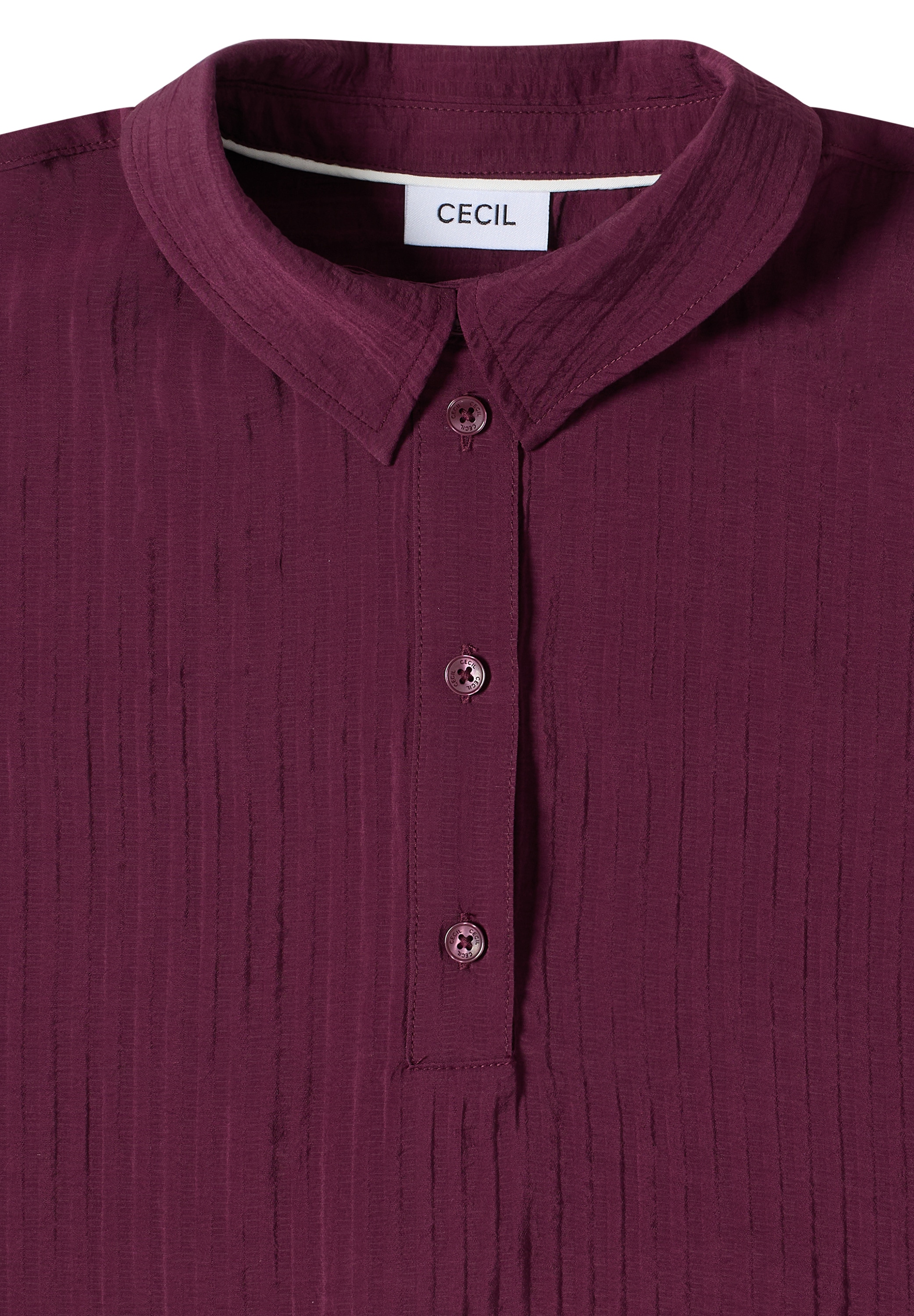 Cecil Blouse à manches courtes avec patte de boutonnage décorative
