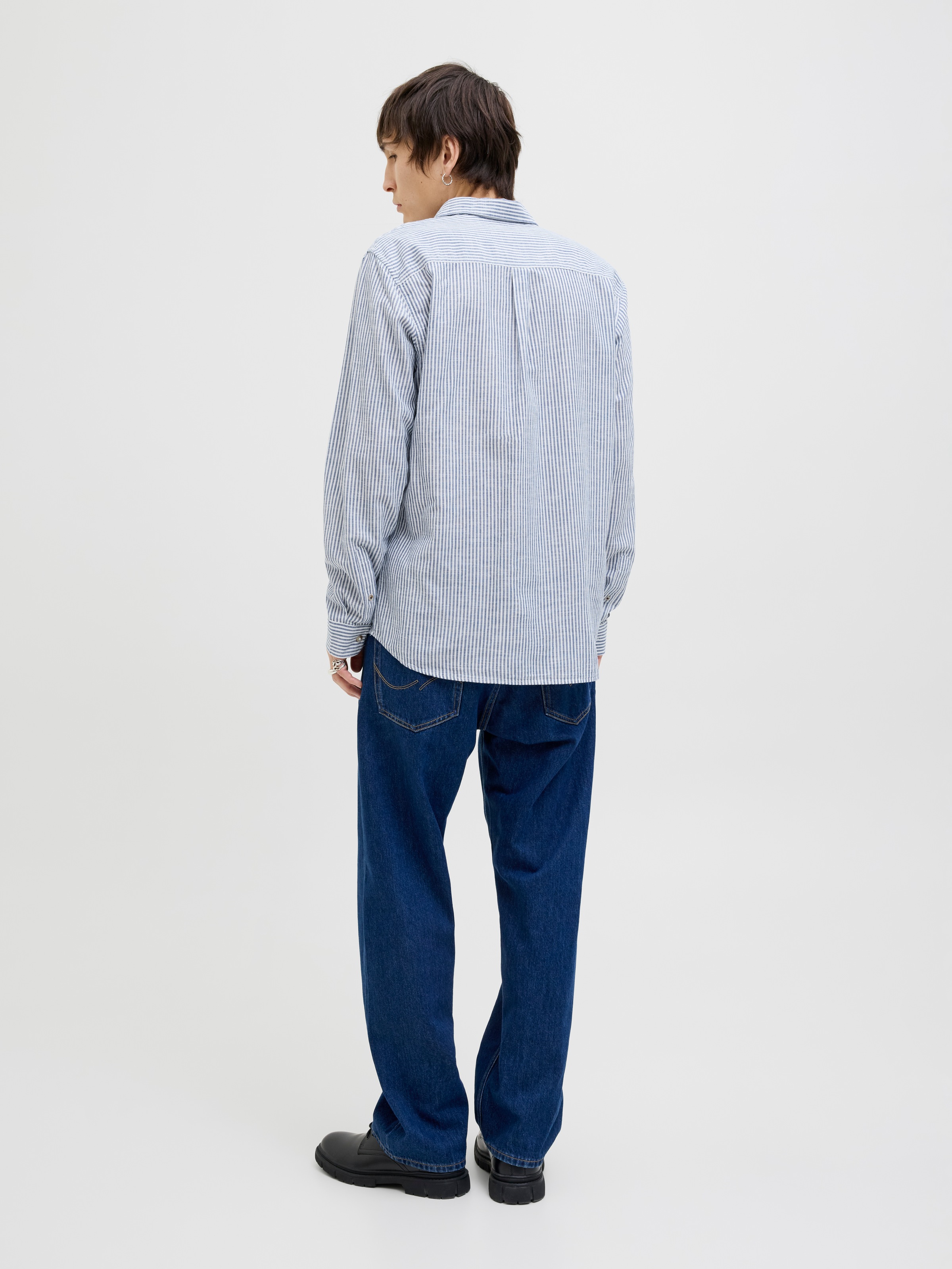 Jack & Jones Langarmhemd »JJESUMMER SHIRT LS SN« mit Hemdkragen