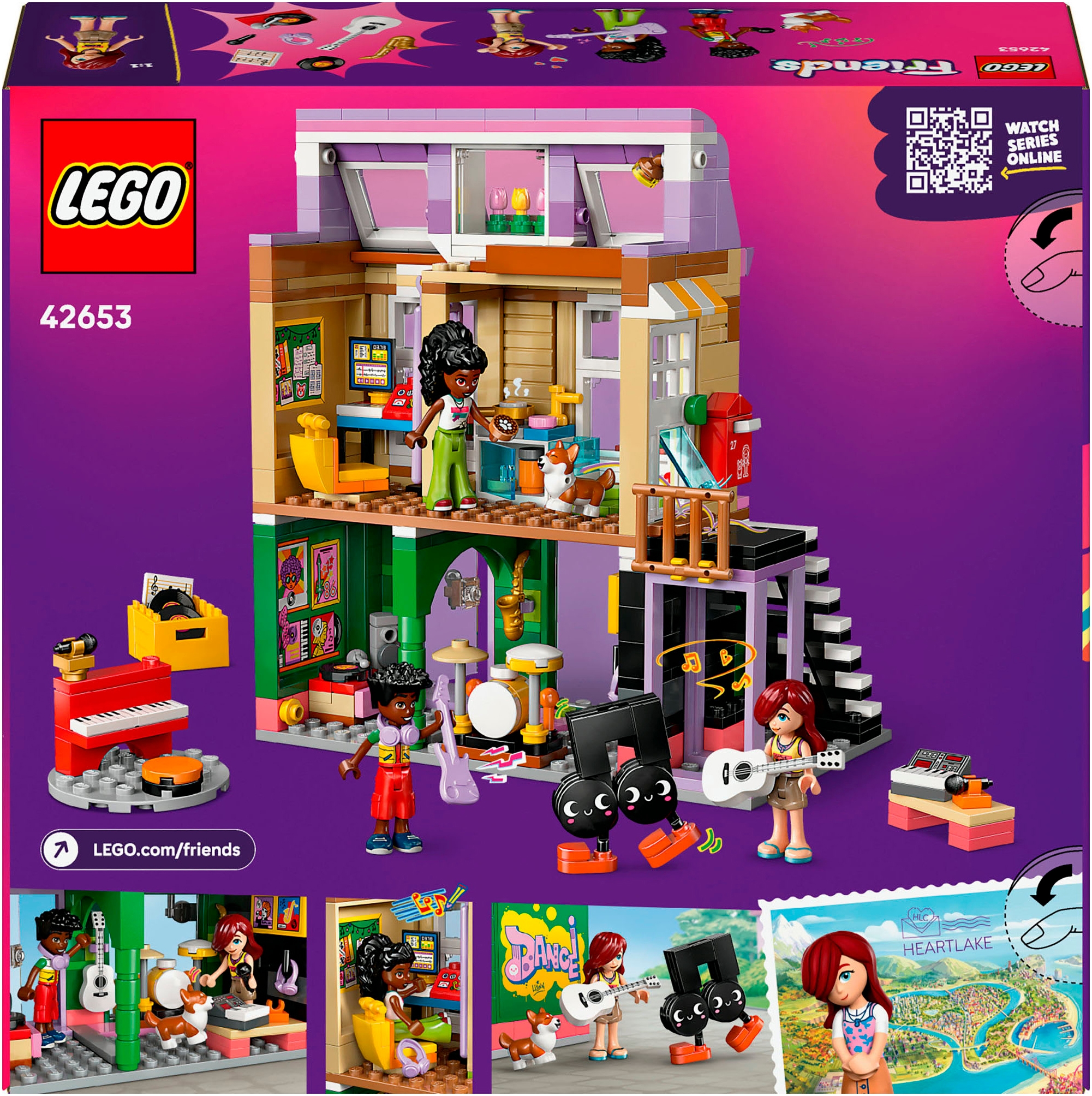 LEGO® Pions de construction »Musikladen & Wohnung (42653), LEGO Friends« Made in Europe