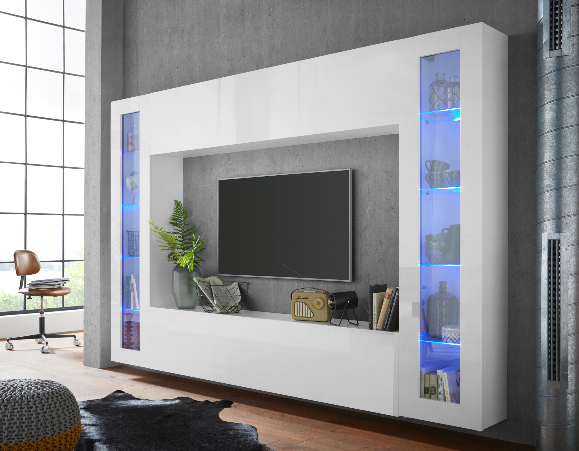 Home affaire Vitrine »Maruska« 1 Stk. tlg. Glasvitrine, Stauraumvitrine, stehend und hängend montierbar