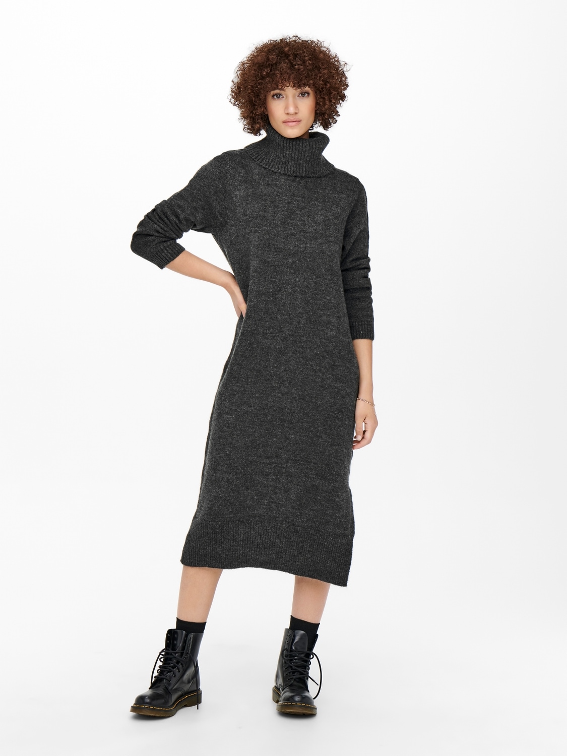 ONLY Strickkleid »ONLBRANDIE L/S ROLL NECK DRESS«
