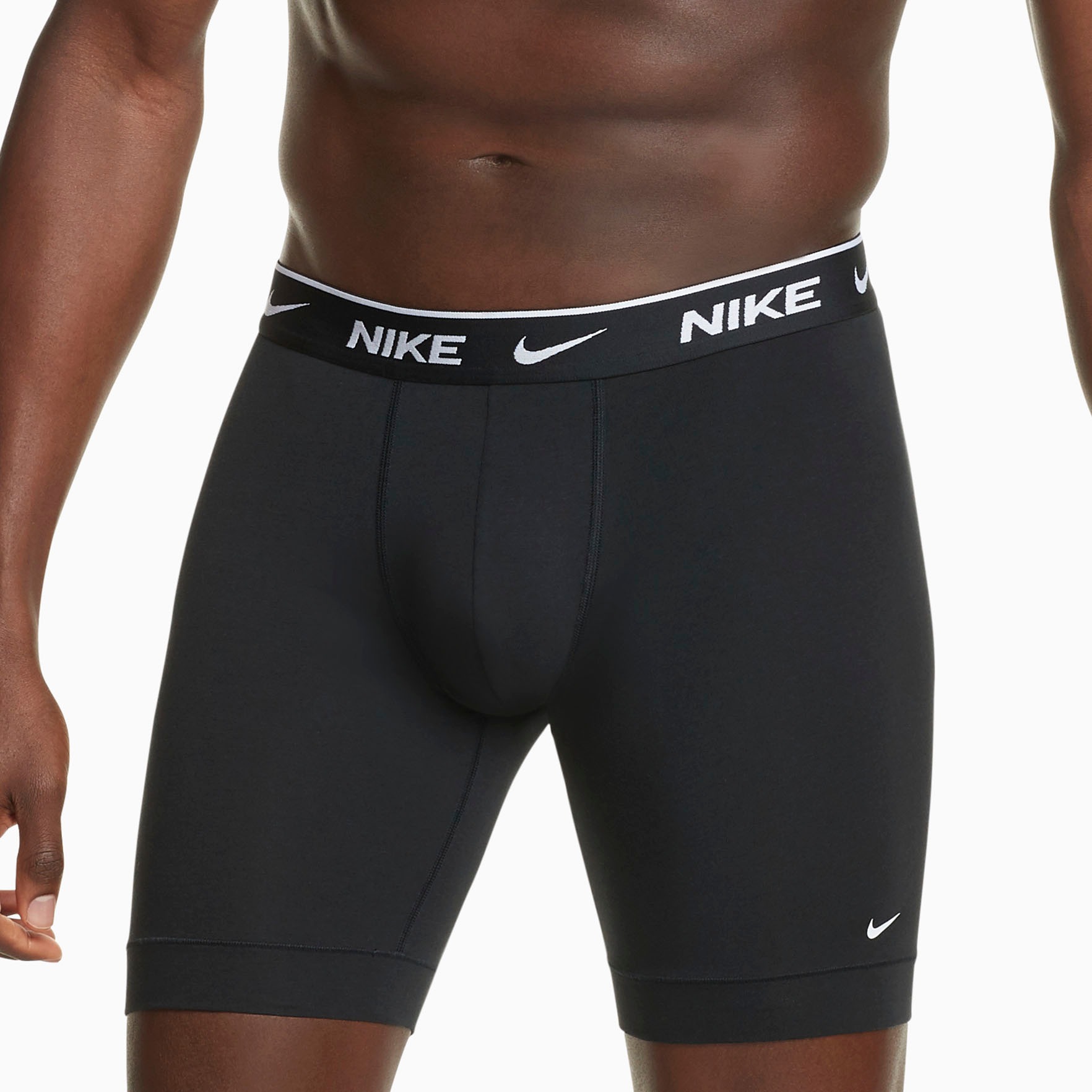 NIKE Underwear Boxer »BOXER BRIEF LONG 3PK« Packung, 3er, 3 cuis mit Logo-Elastikbund