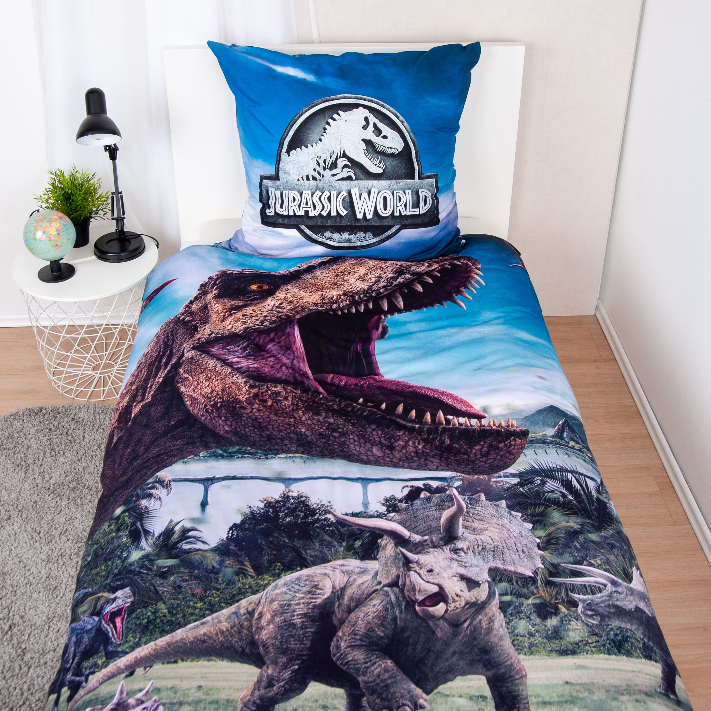 Jurassic World Bettwäsche »Jurassic World« 2 Stk. Wendebettwäsche