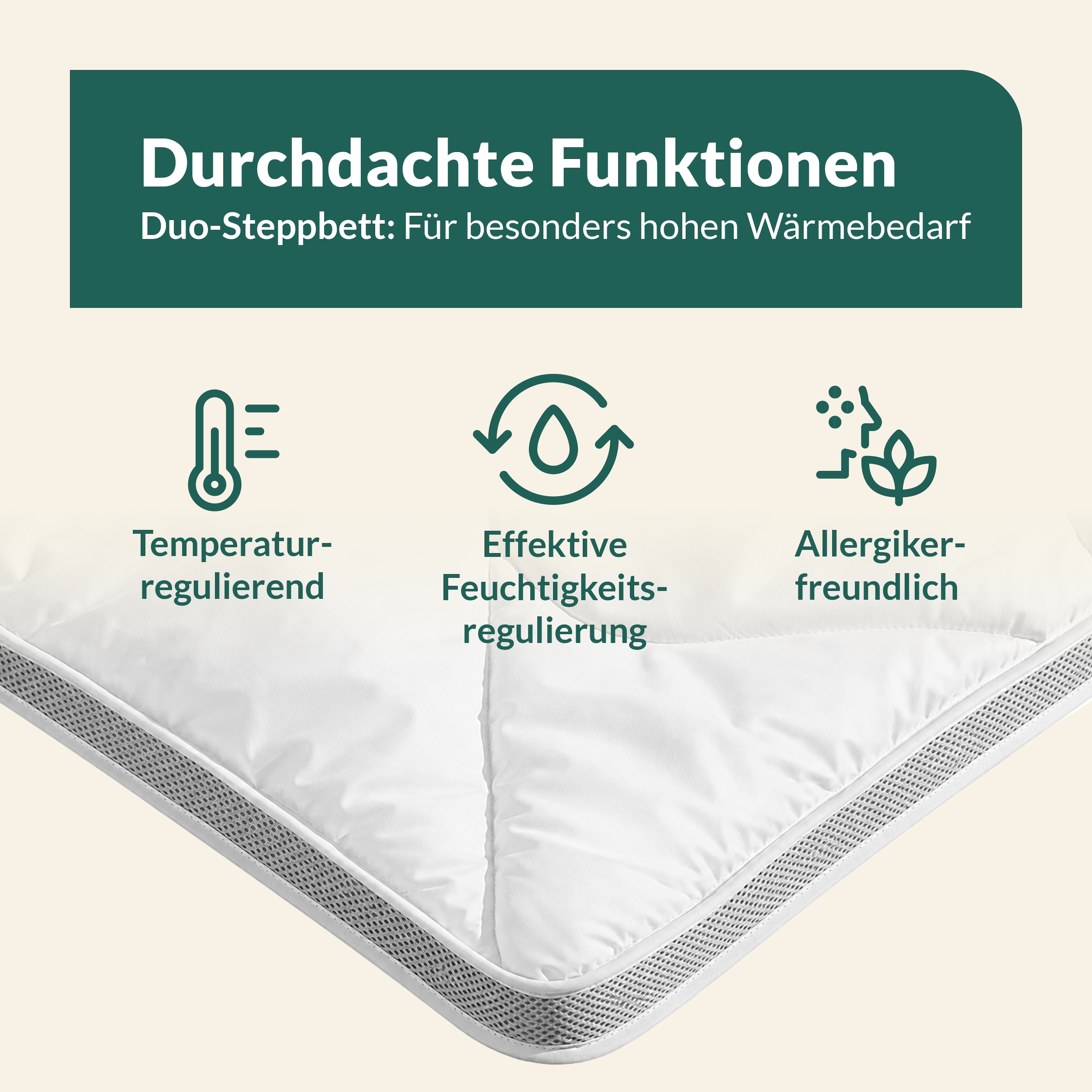 fan Microfaserbettdecke »Climacontrol® II, Bettdecken für den Winter, Made in Germany« warm Füllung 100% Polyester 1 Stk. tlg. Bettdecke 135x200 cm, 155x220 cm und weiteren Grössen, Decke
