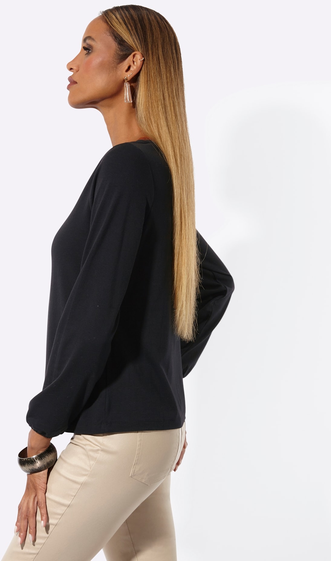 creation L T-shirt à manches longues »Modal-Shirt« 1