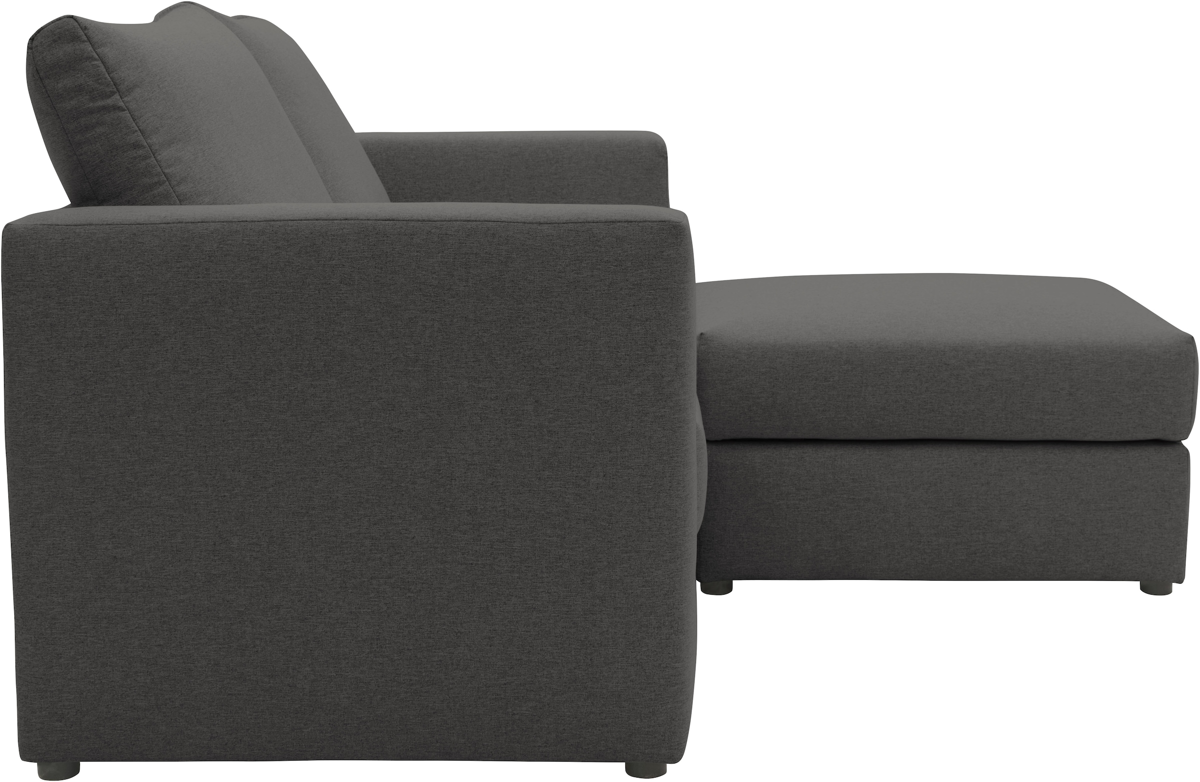 DOMO collection 2-places »Bibury smartes, modulares Ecksofa aus Sofa & Hocker mit Schlaffunktion« Sitzfläche mit Federkern, inkl. 2 Rückenkissen