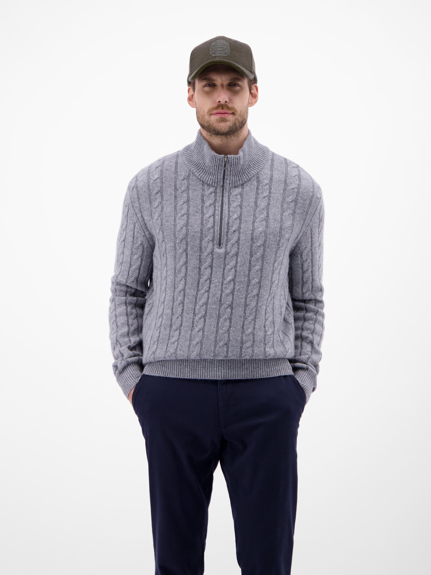 LERROS Bonnet tricoté »Herren Basecap, unifarben«