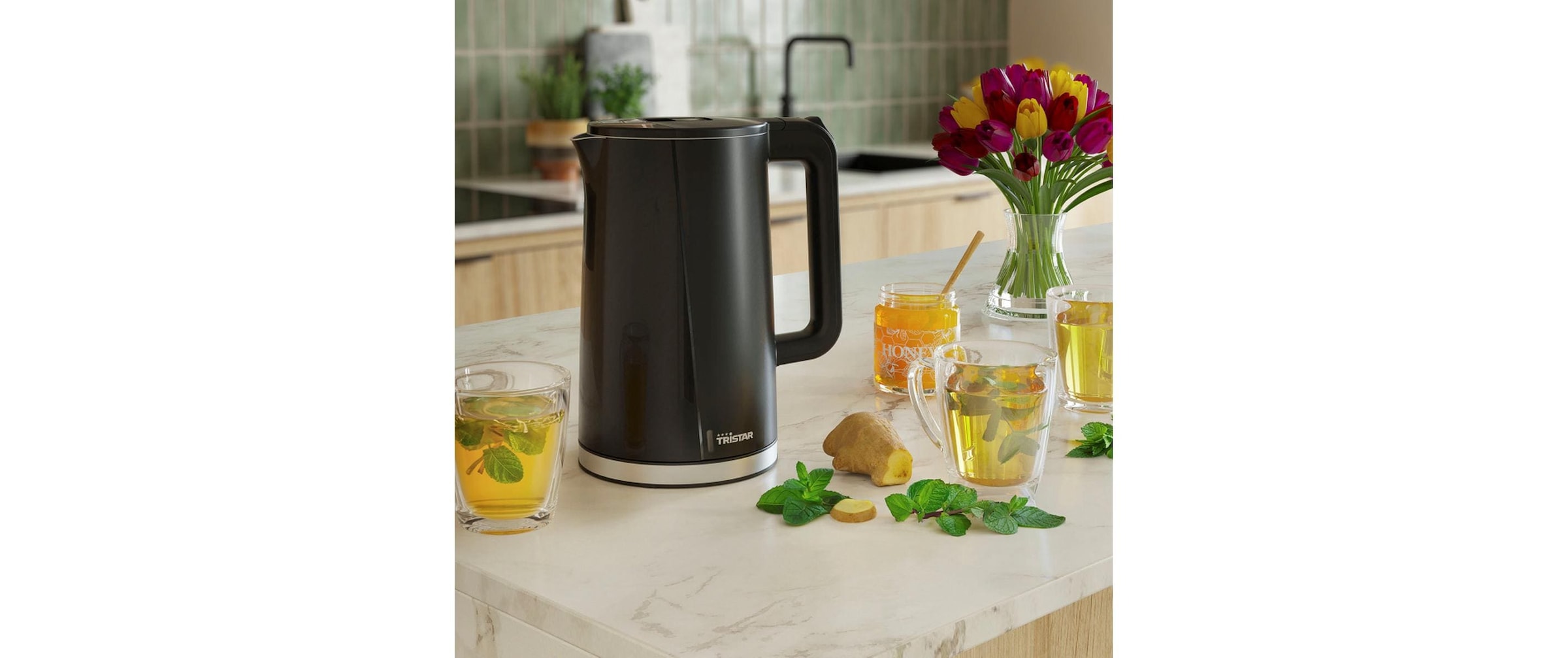Tristar Wasserkocher »Tristar Wasserkocher Cool Touch WK-3407 1.7 l, Schwarz«