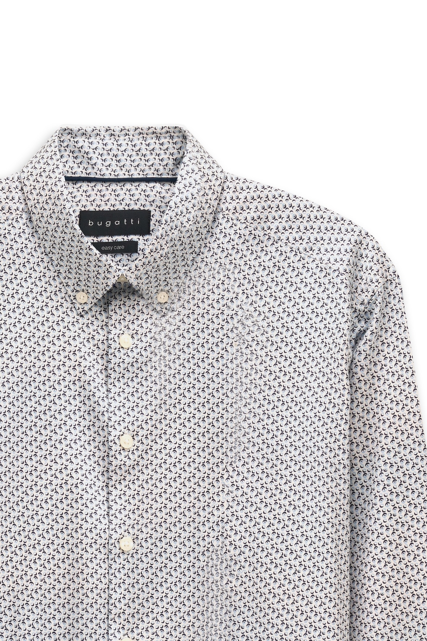 bugatti Chemise à manches longues »Easy Care« mit kleinem Print