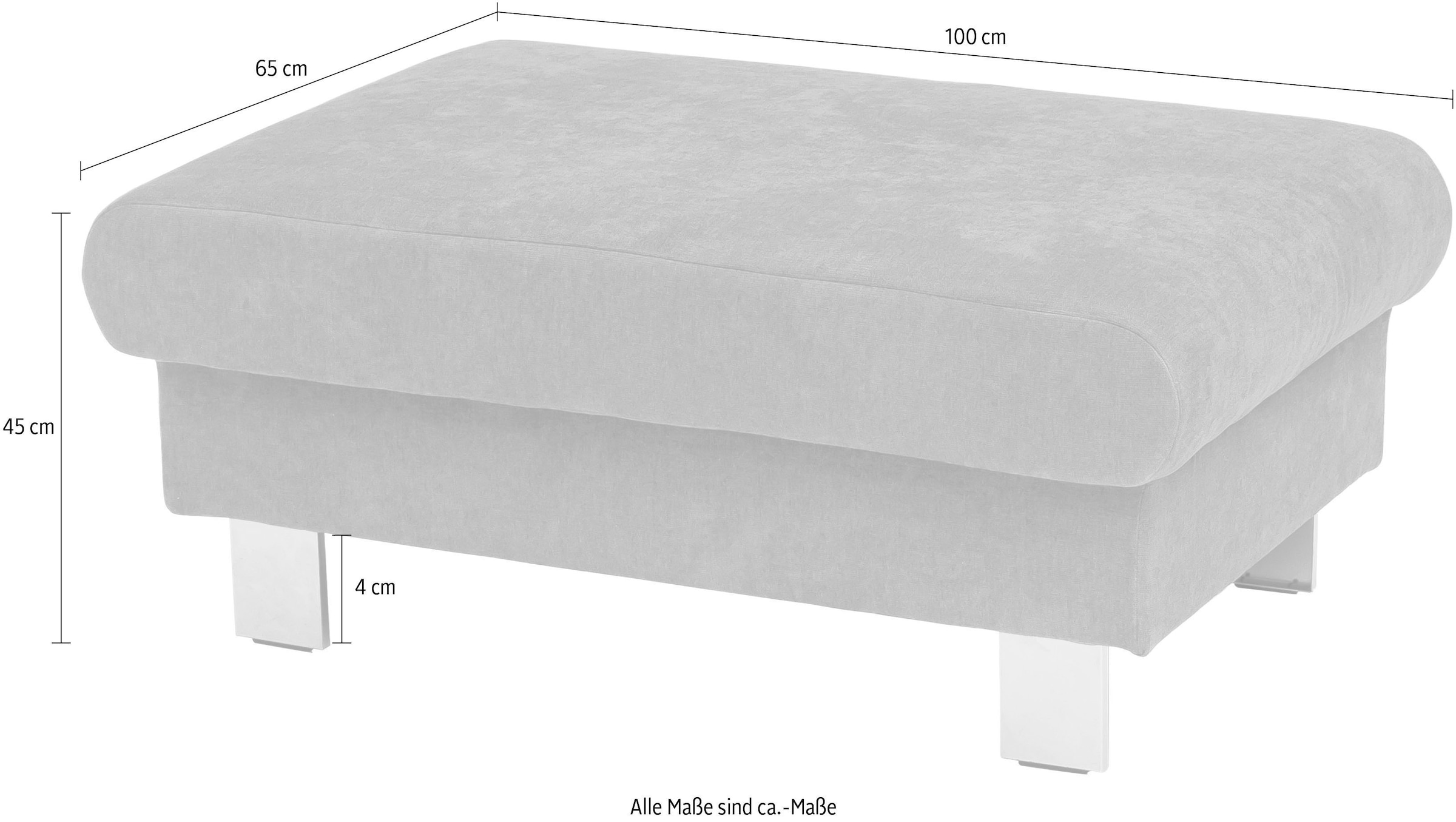 COTTA Hocker »Komaris, B: 100 cm« individuell zu kombinieren