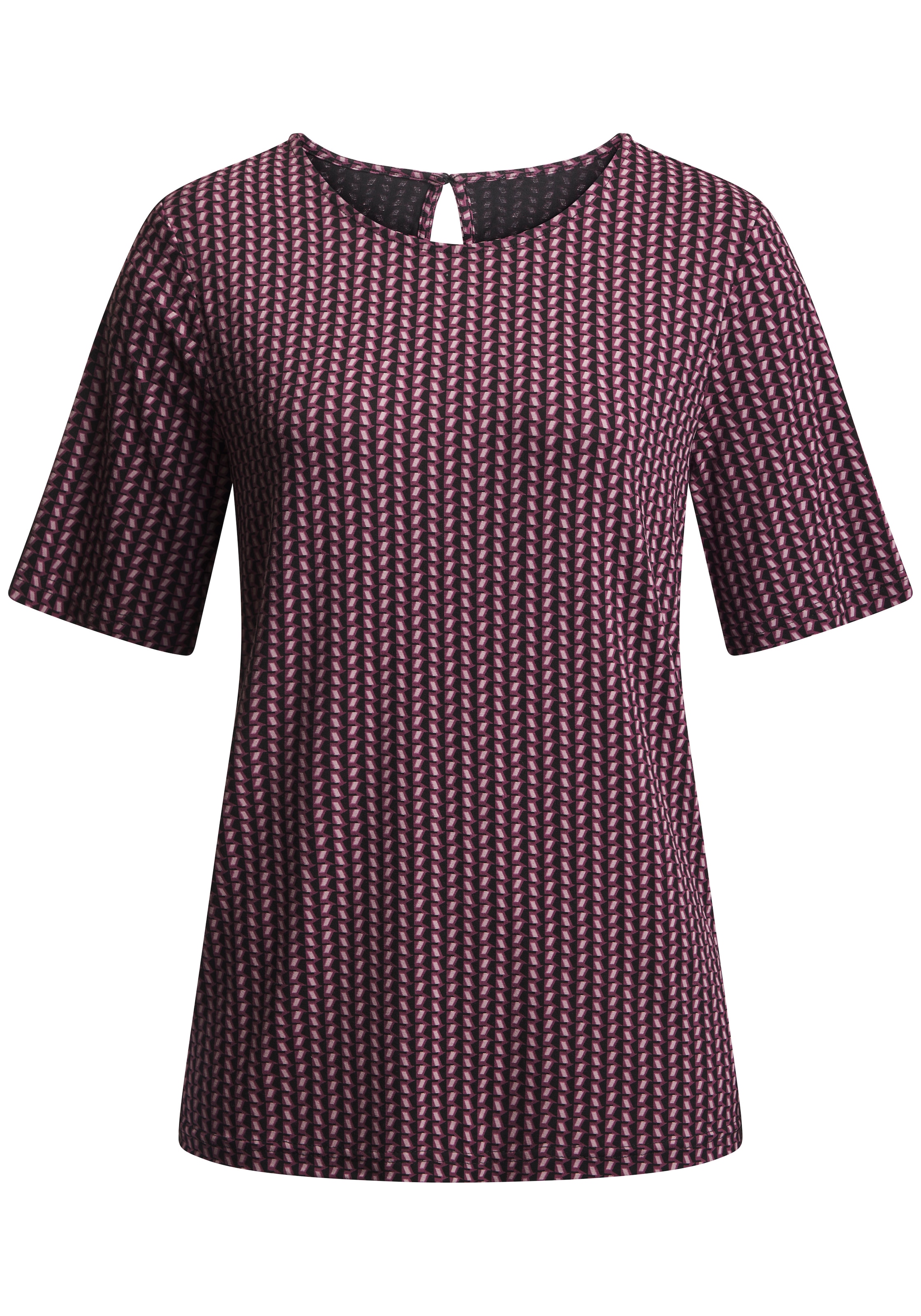 LASCANA T-Shirt schönes Knopfdetail hinten