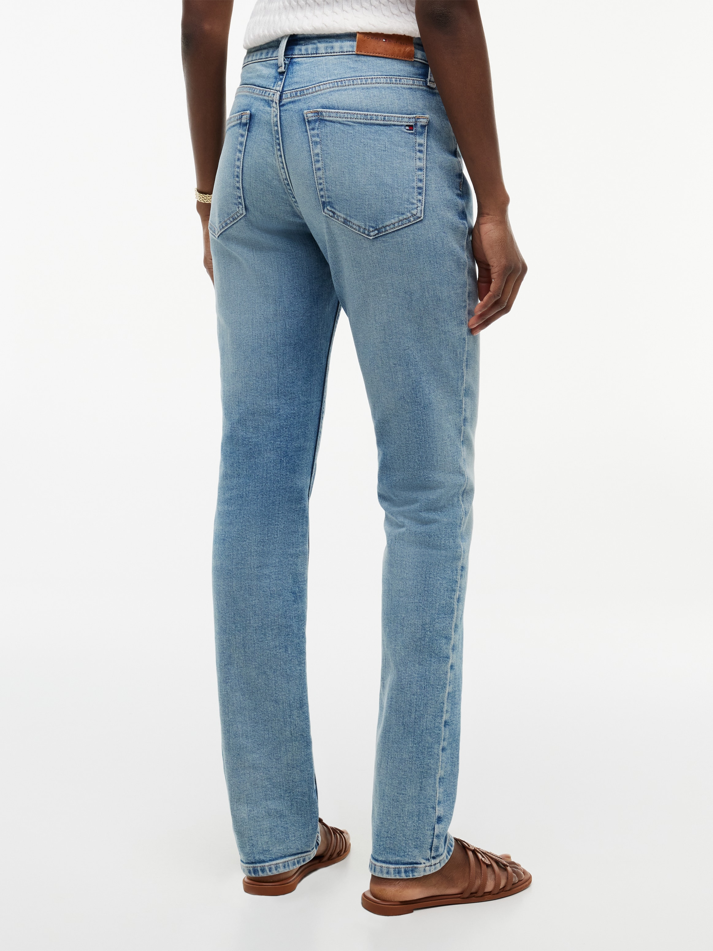 Tommy Hilfiger Jeans slim »SLIM NEW DOREEN LIGHT RW« Mélange de coton, coupe slim