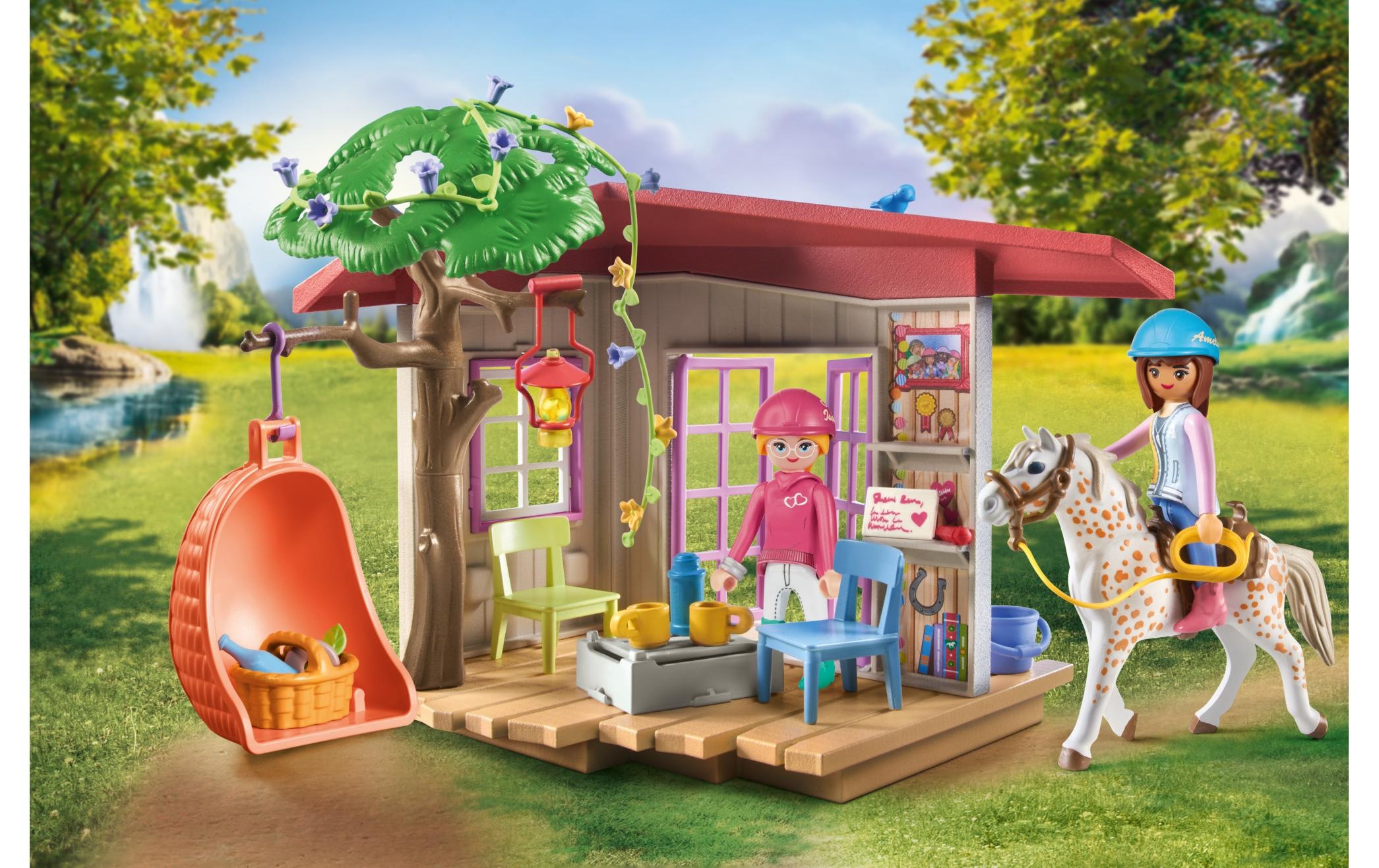 Playmobil® Spielbausteine »Horses of Waterfall Geheimes Clubhaus für Pferdefans 71638«