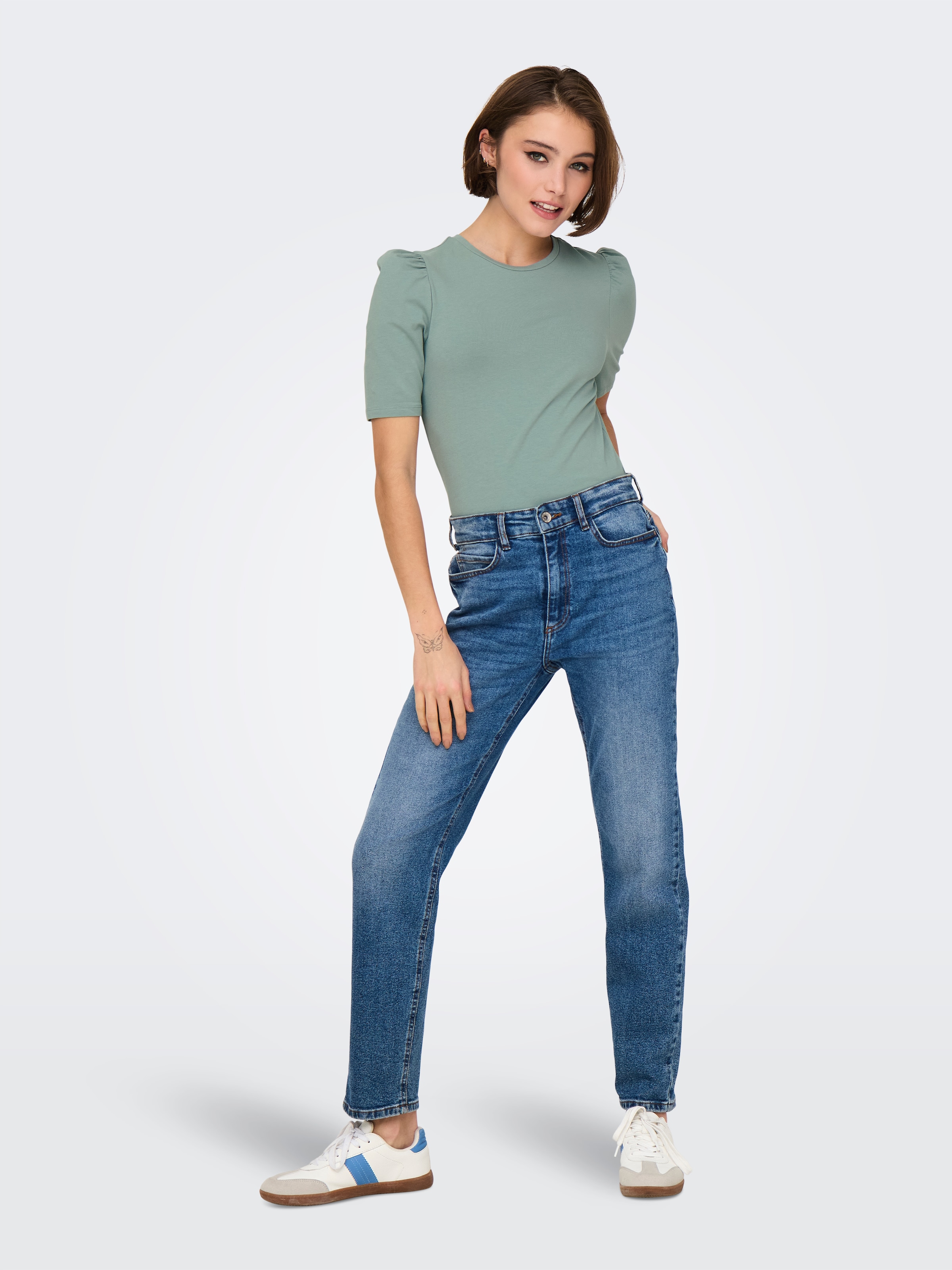 ONLY Kurzarmshirt »ONLLIVE LOVE 2/4 PUFFTOP JRS NOOS«