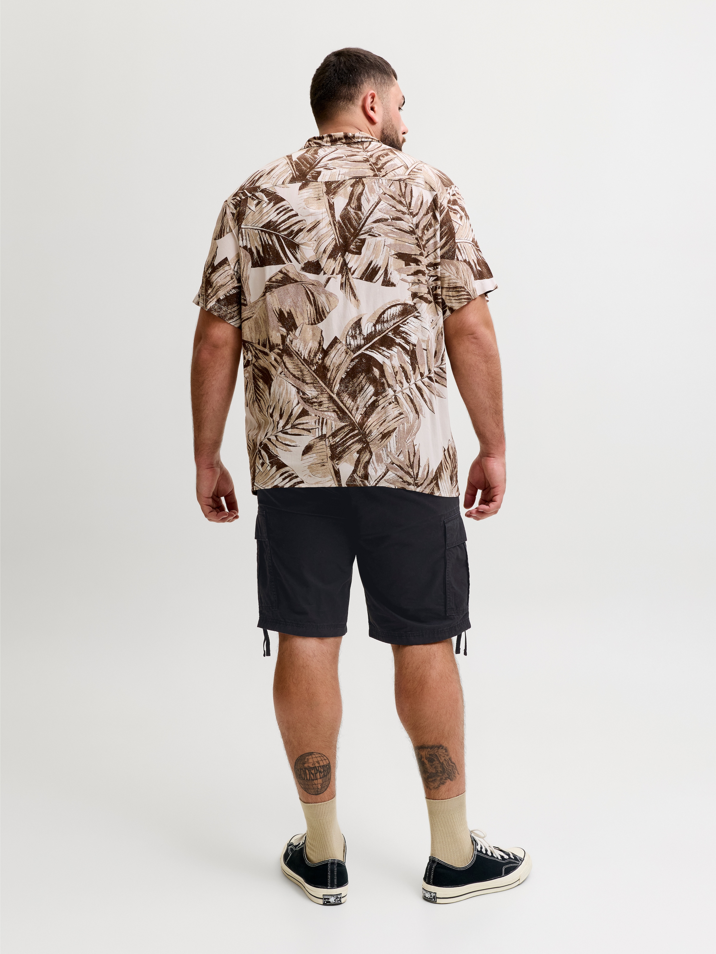 Jack & Jones PlusSize Short cargo »JPSTCOLE FRANK CARGO SHORT MID SN PLS«  Avec rubans de poche