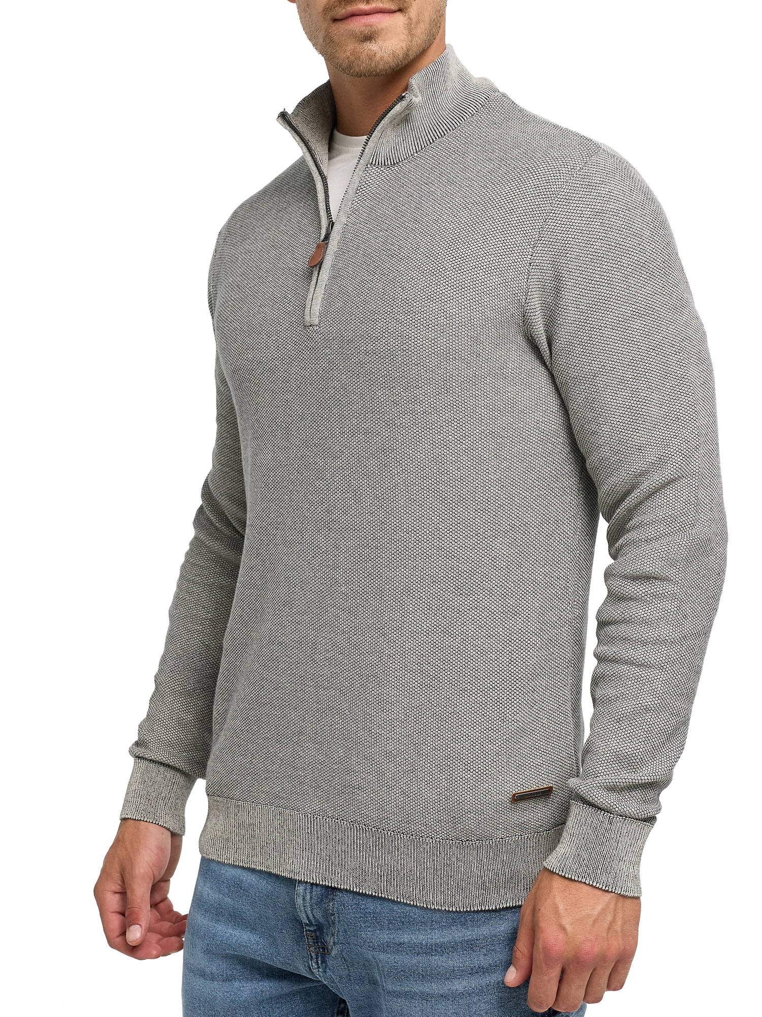 Indicode Troyer »INJexmon ½ Zip« coton, coupe régulière