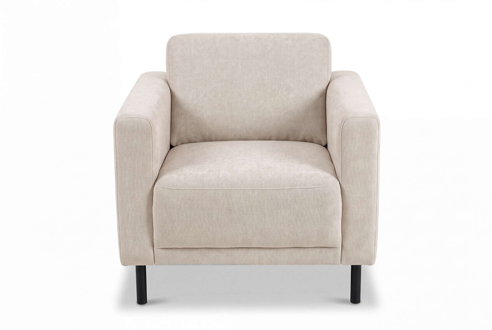 GOODproduct Sessel »Sveeva, Breite 78 cm, schwarze Metallfüsse« langlebiger Strukturstoff, viele Farben zur Auswahl