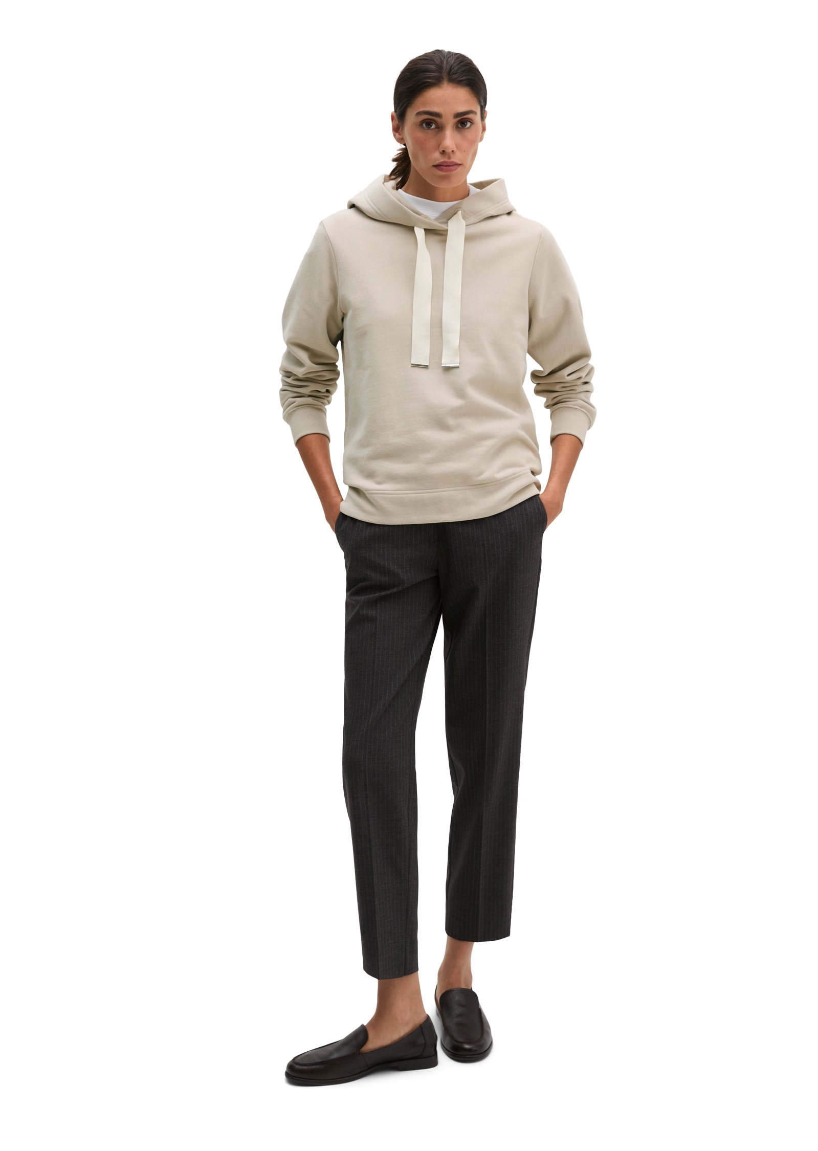 Marc O'Polo Hoodie , décontracté avec surface peau de pêche
