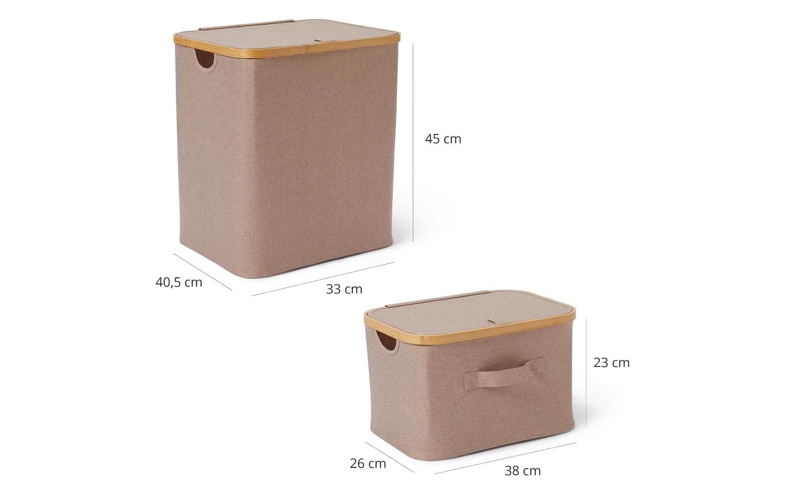 Lumaland Aufbewahrungsbox »mit Deckel 3 Stück« 3er-Set Aufbewahrungsboxen