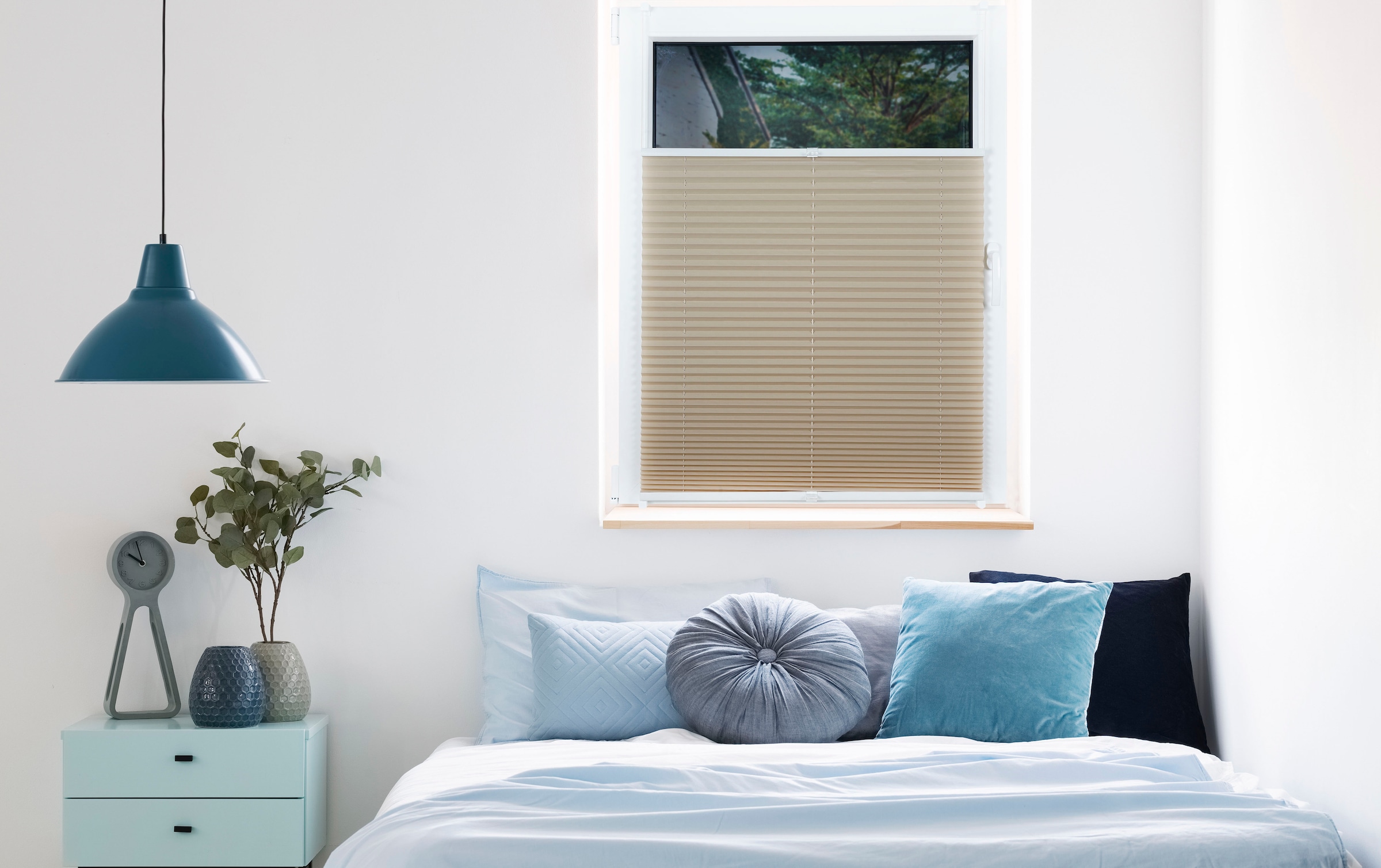 mydeco Plissé »Free« protection contre la lumière Aucun perçage requis sous tension