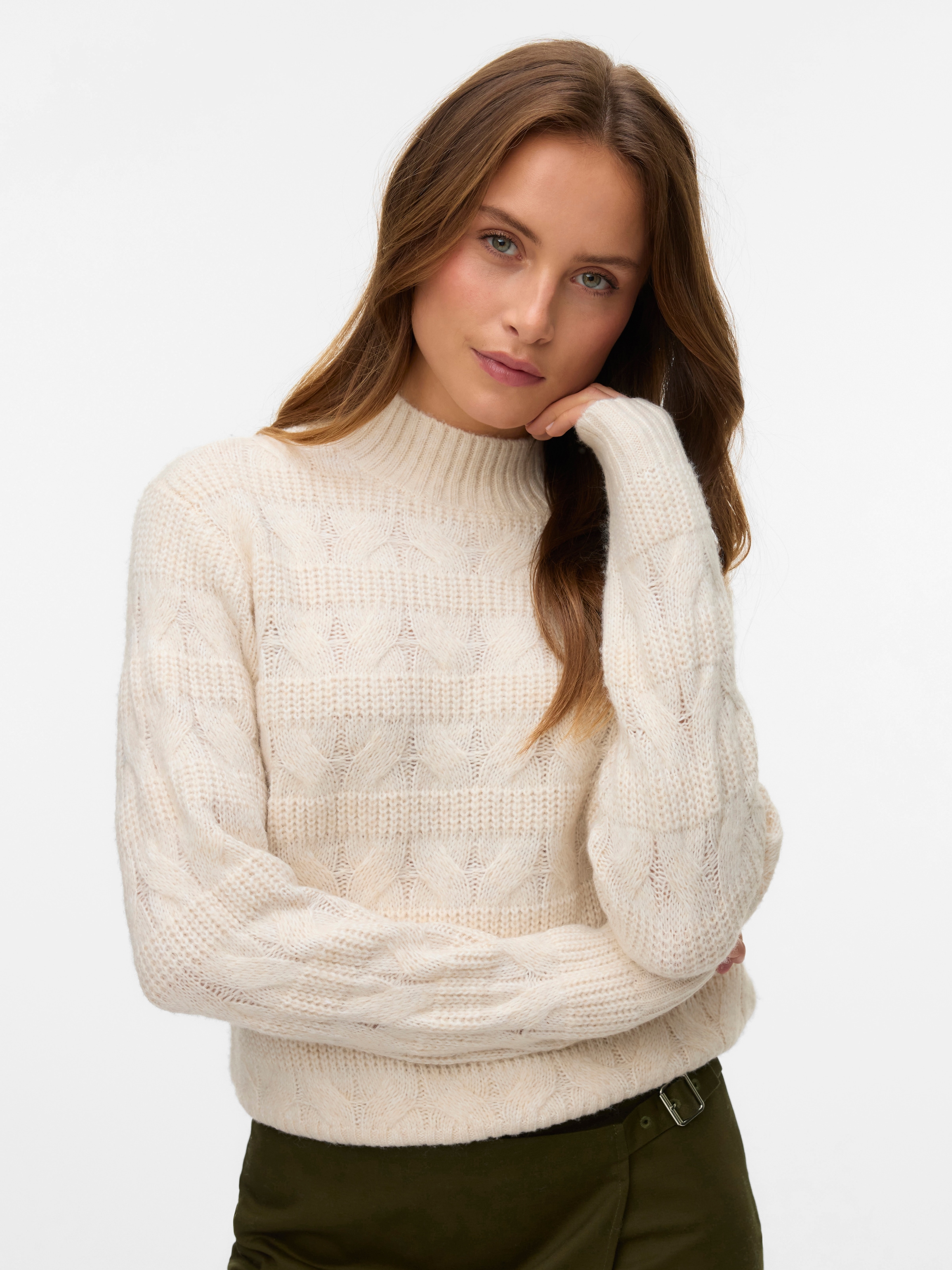 Vero Moda Strickpullover »VMVIRGO LS HIGHNECK PULLOVER BF«