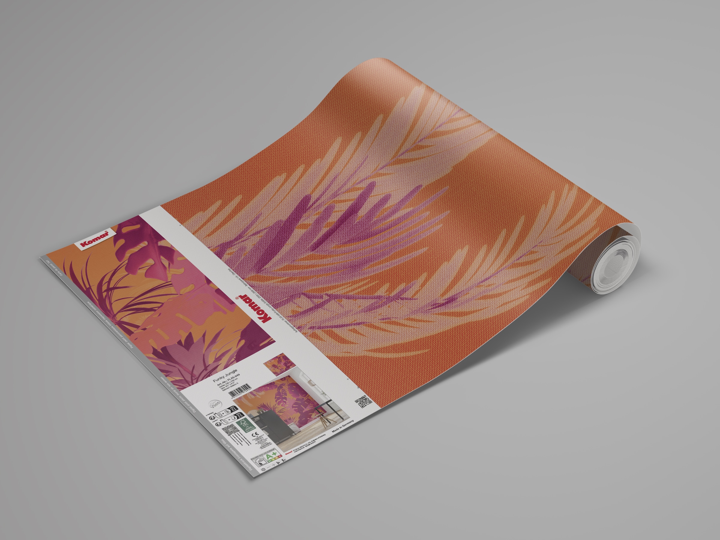 Komar Fototapete »Komar Vlies Fototapete - Funky Jungle - Grösse 250 x 250 cm« bedruckt glatt