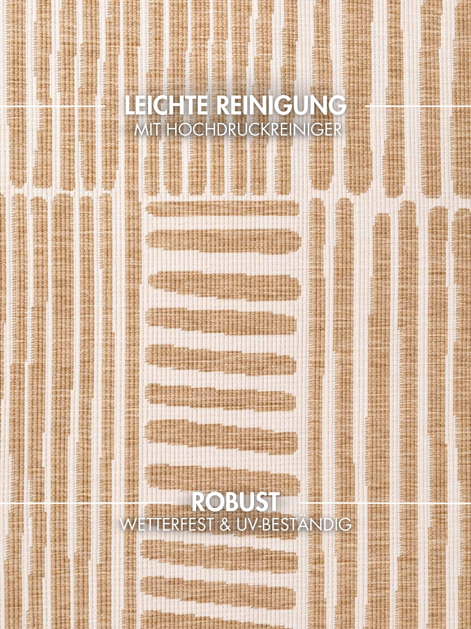 Ted Baker Teppich »Bounds« rund 8 mm Höhe Designteppich, Wetterfest, Pflegeleicht, Modern, Wohnzimmer, Terrasse