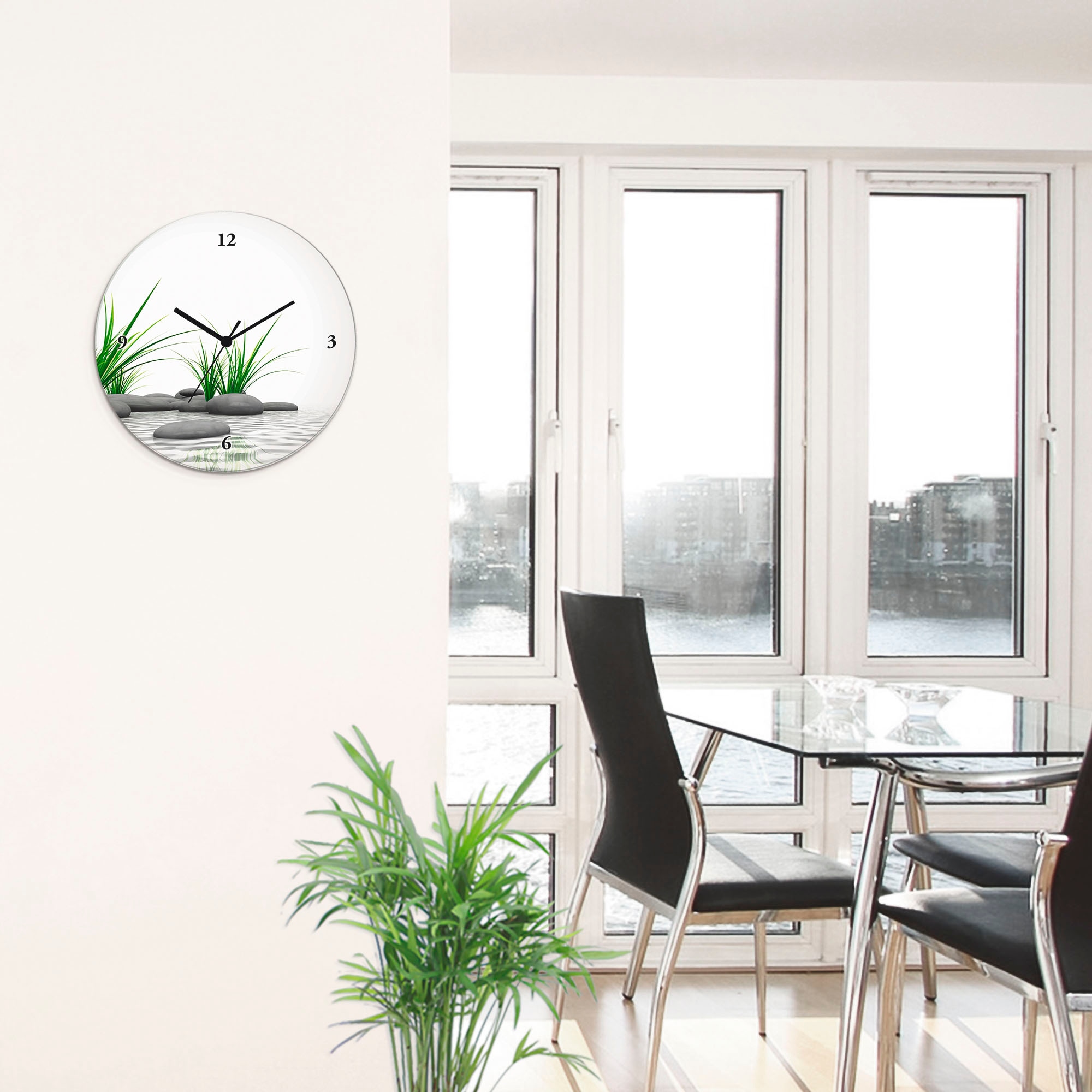 Artland Horloge murale »3 D Steine« wahlweise mit Quarz- oder Funkuhrwerk, lautlos ohne Tickgeräusche