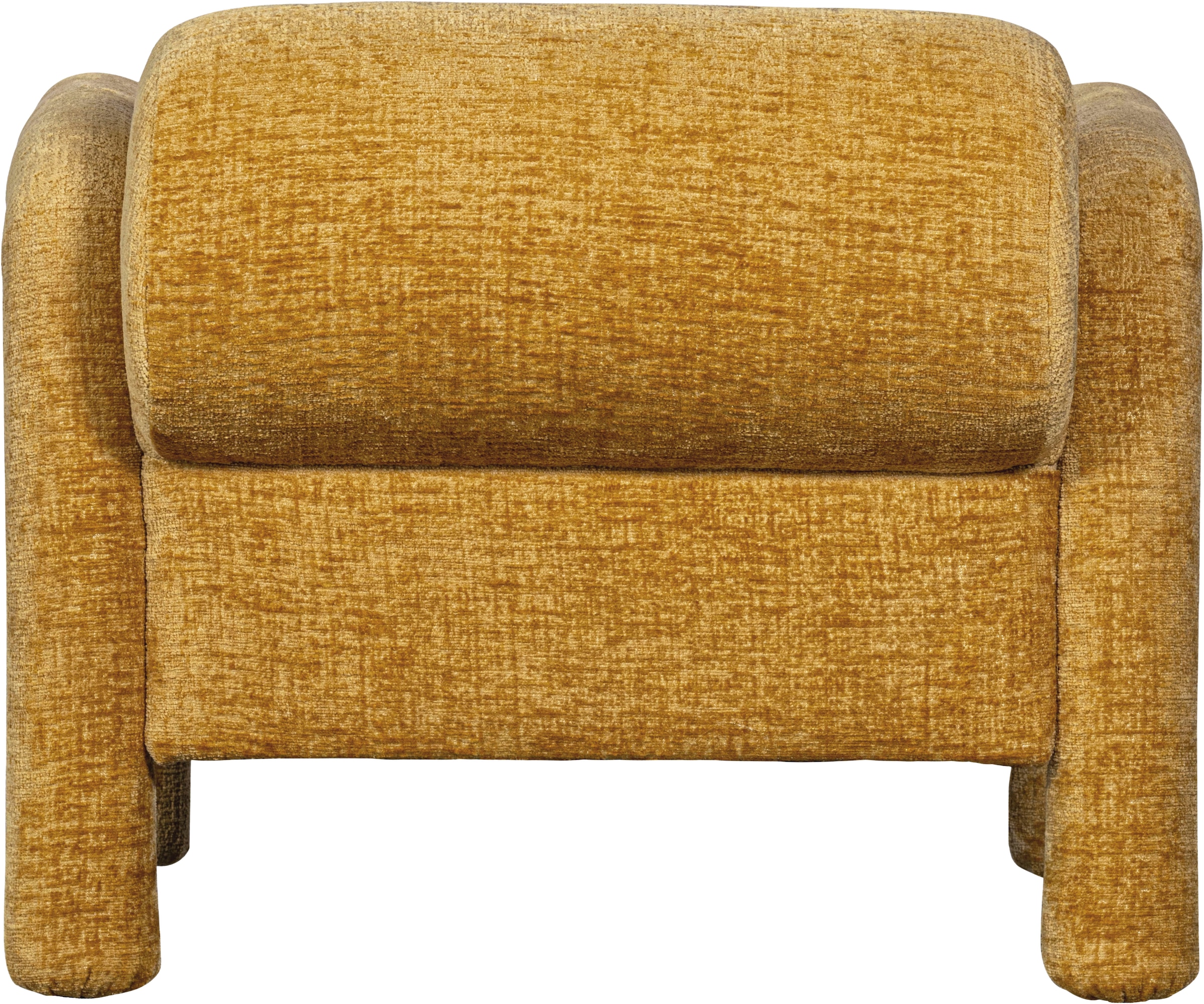 WOOOD Fauteuil lounge »Lenny mit Grobstruktur-Velvetbezug und Armlehnen B 76 x T 82 x H 65 cm« Très haute résistance à l'usure, capacité de charge 120 kg, entretien obligatoire