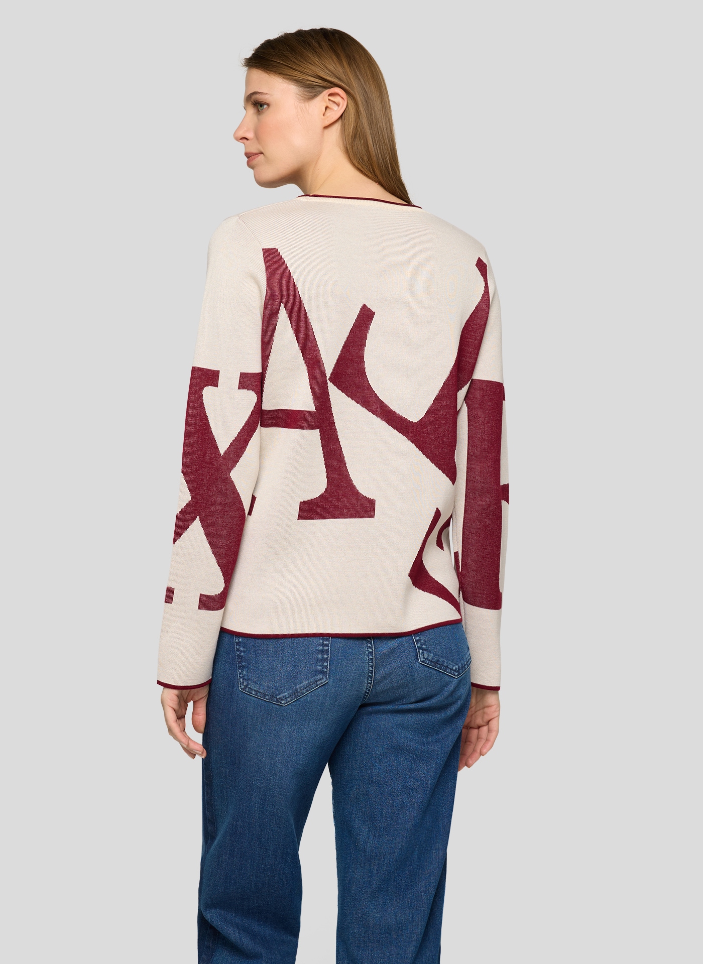 Rabe Pull en tricot mit grafischem Muster