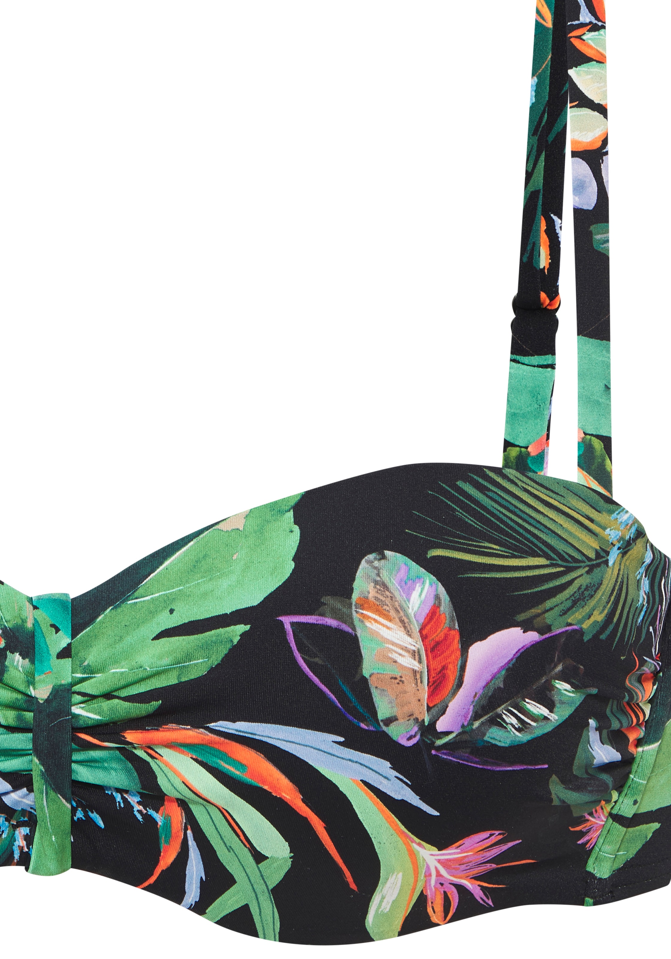 Venice Beach Top bikini bandeau à armatures »Sandrine« mit buntem Blumenprint