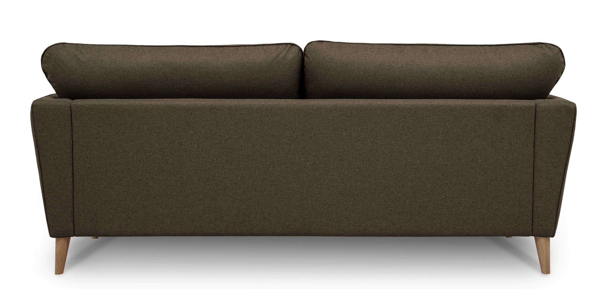 Home affaire 3-places »MARSEILLE 3er Sofa 206 cm, Cord, Flachgewebe, Struktur, Webstoff« Massivholzbeine Eiche, Landhausstil, Wellenunterfederung