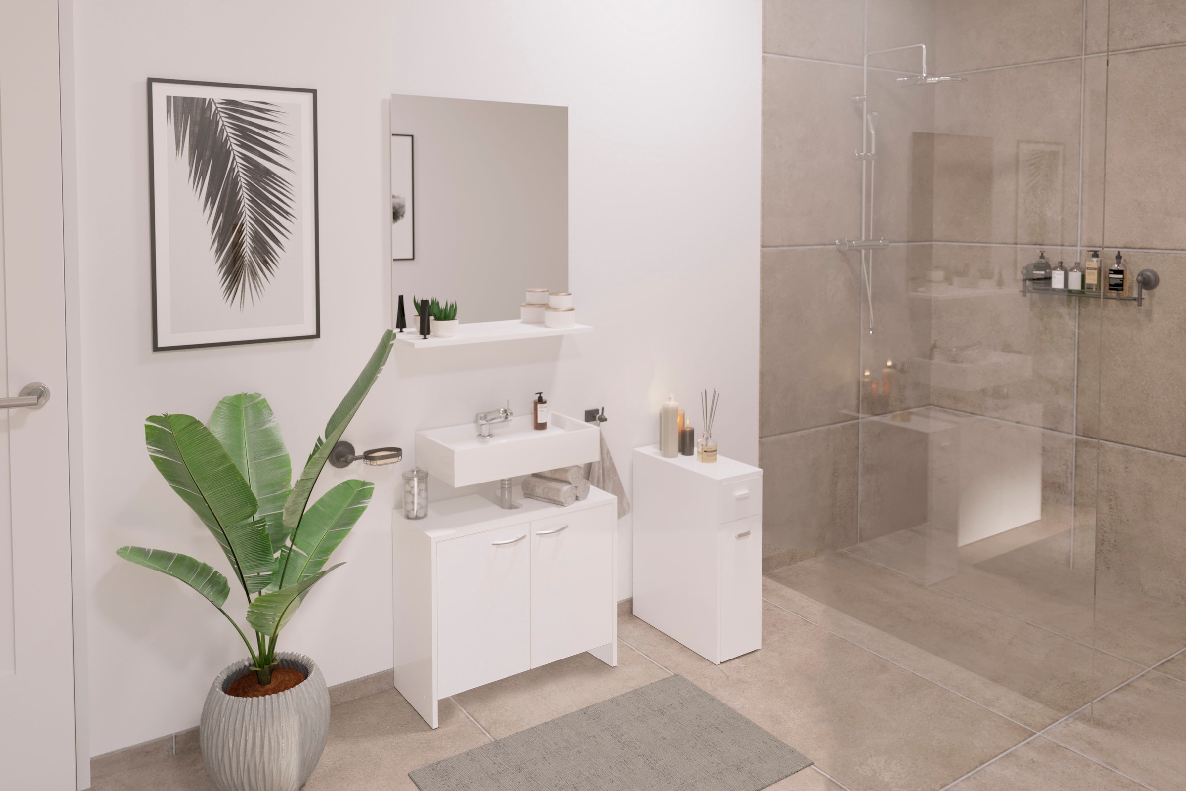 FMD Armoire sous lavabo »Marbella«