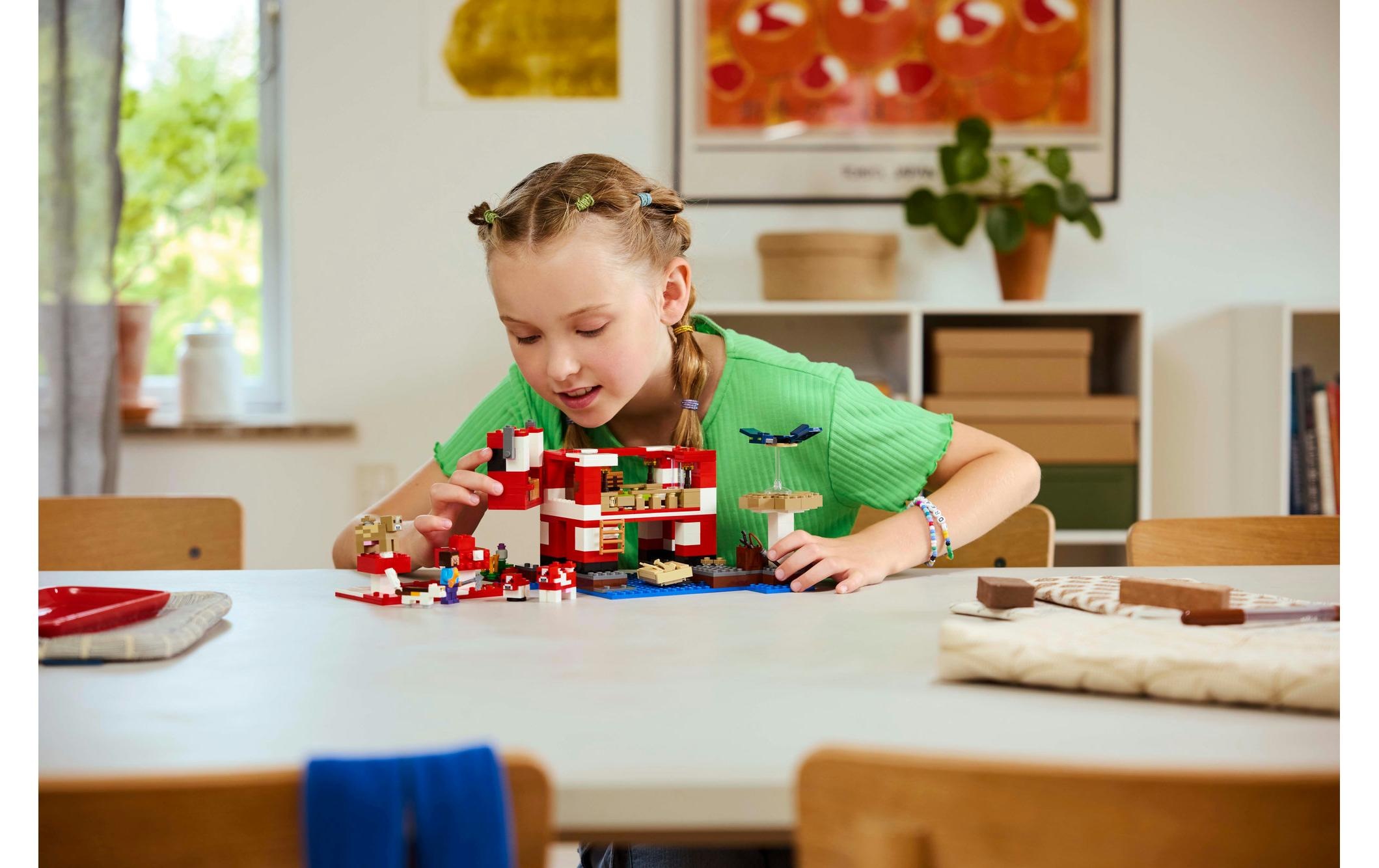 LEGO® Spielbausteine »Minecraft Das Pilzkuh-Haus 21270«