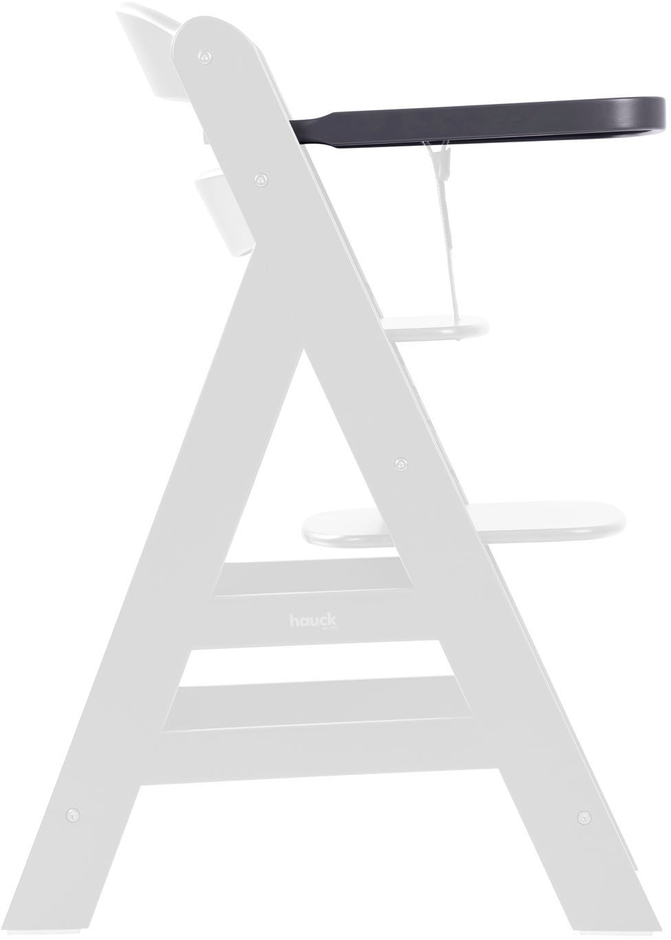 Hauck Hochstuhltablett »Alpha Wooden Tray Essbrett, Dark Grey« FSC® - schützt Wald