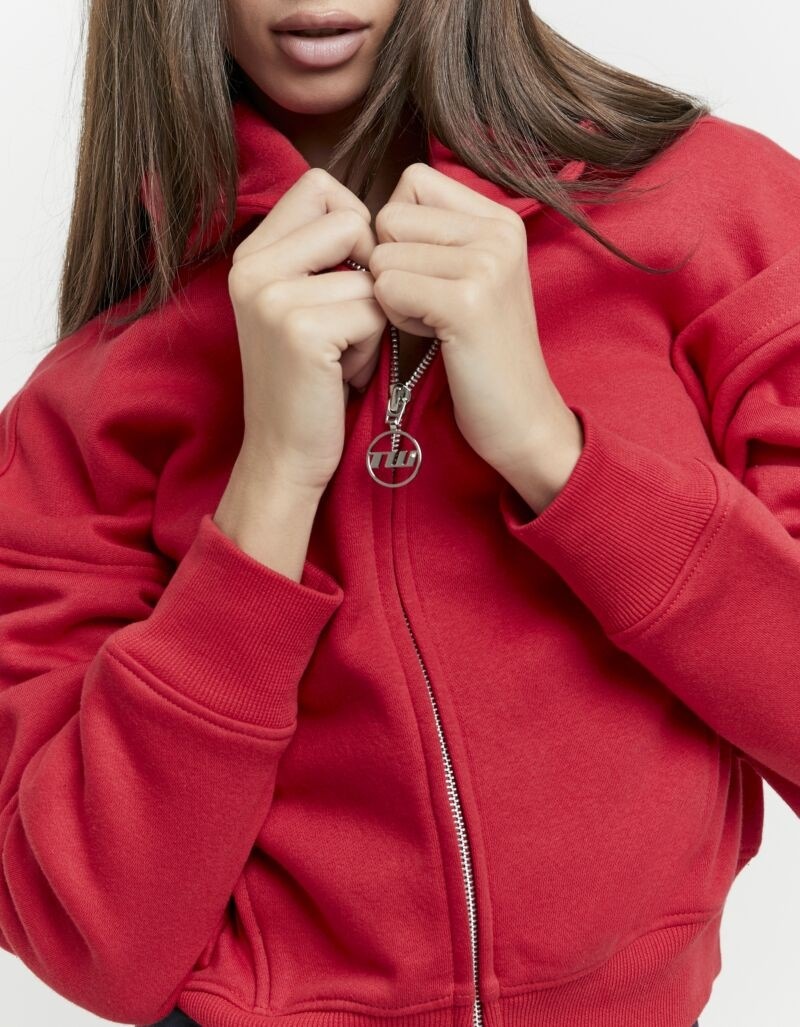 Tally Weijl Sweat à capuche »SSWCOGARY« weiche Sweatware, Baumwollmischung, Reissverschluss und Kapuze