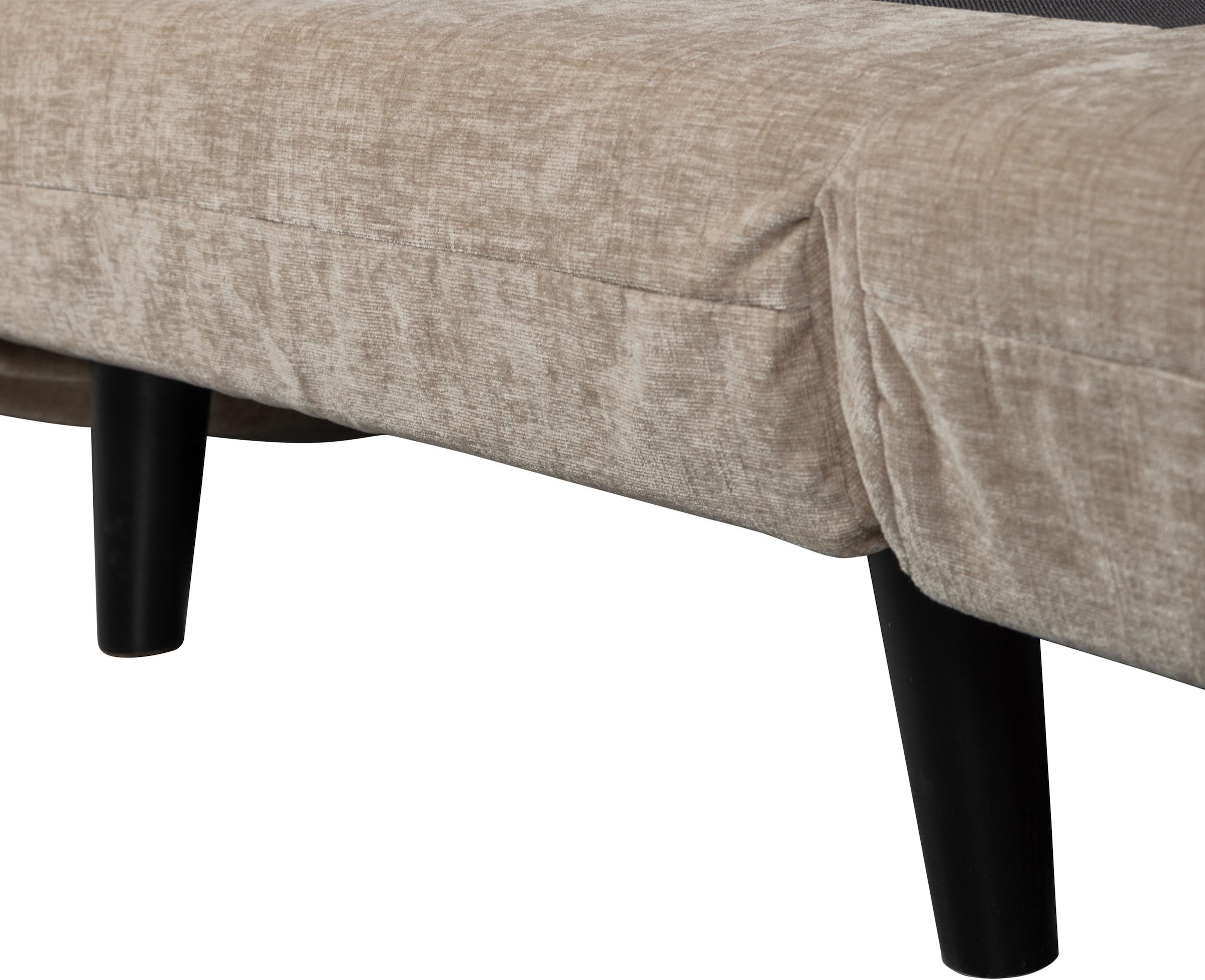 WOOOD Schlafsofa »Xem Chenille-Bezug gewebt mit Schlaffunktion, H 80 x B 122 x D 92 cm« Liegefläche 188 cm, Tragkraft 140 kg, Maximale Verschleissfestigkeit