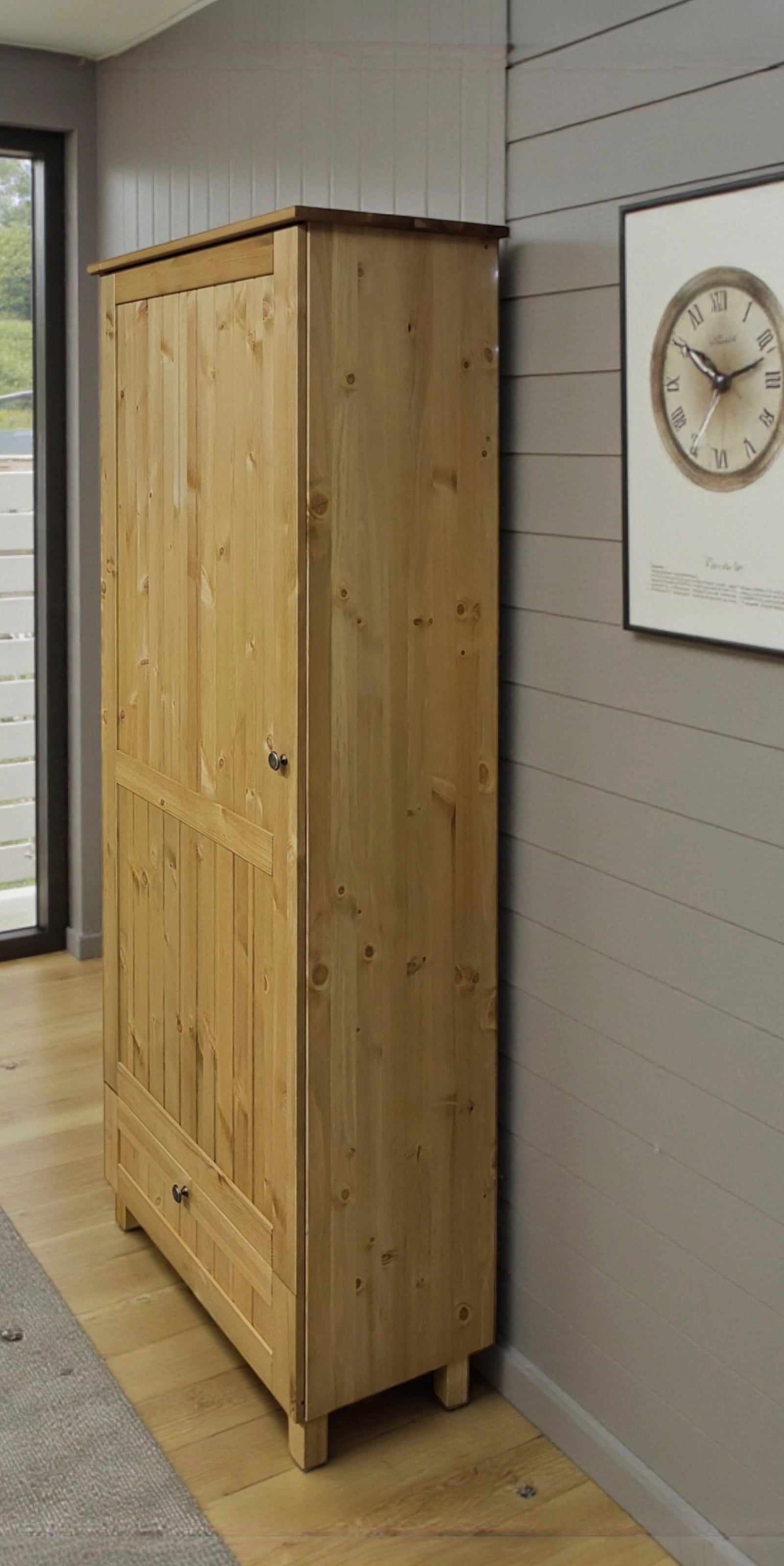 GOODproduct Schuhschrank »Juventus« 1 Stk. tlg. aus massiver Kiefer, Breite  67cm , Höhe 180 cm