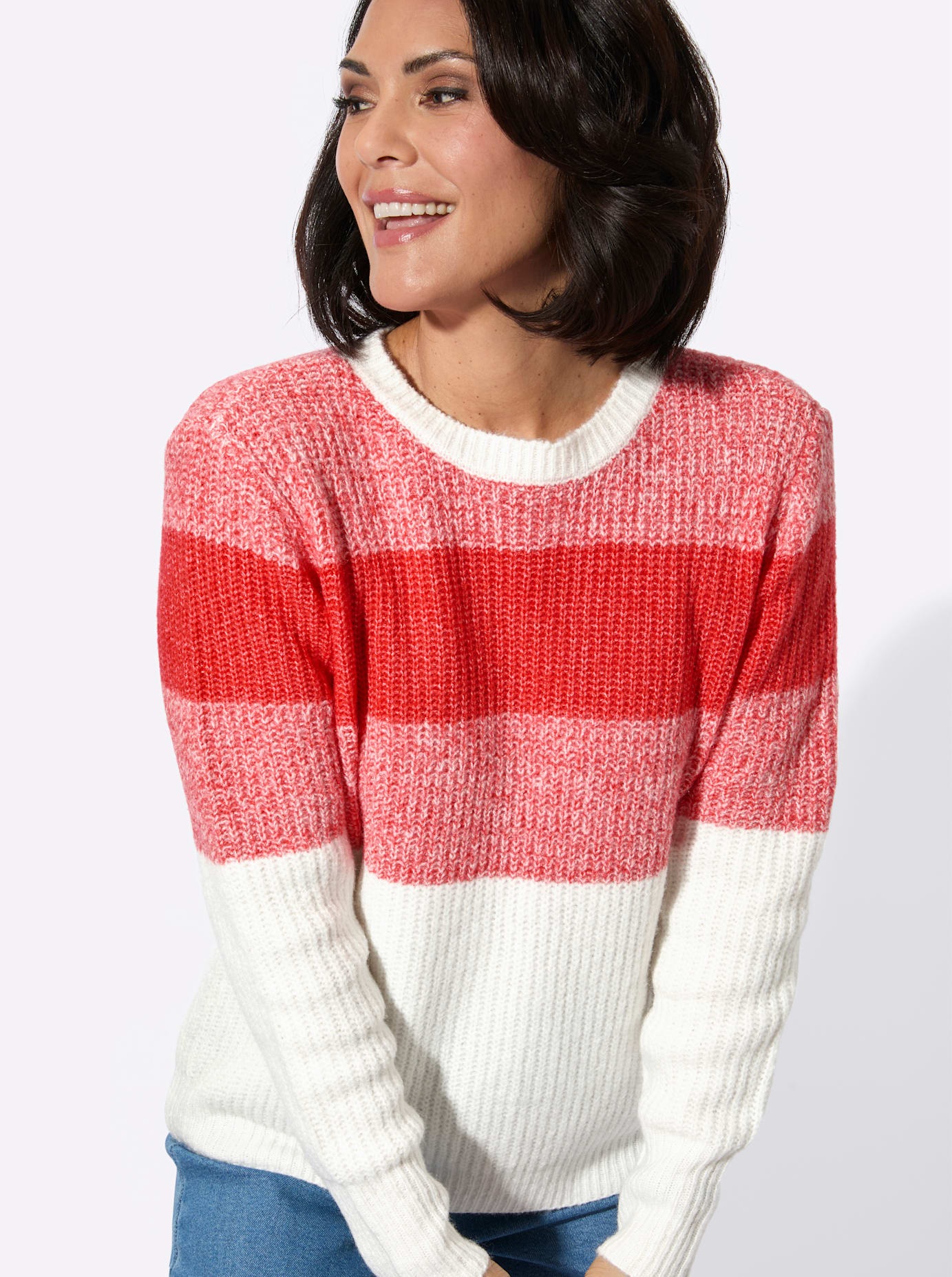 Casual Looks Pull à col rond »Rundhals-Pullover«