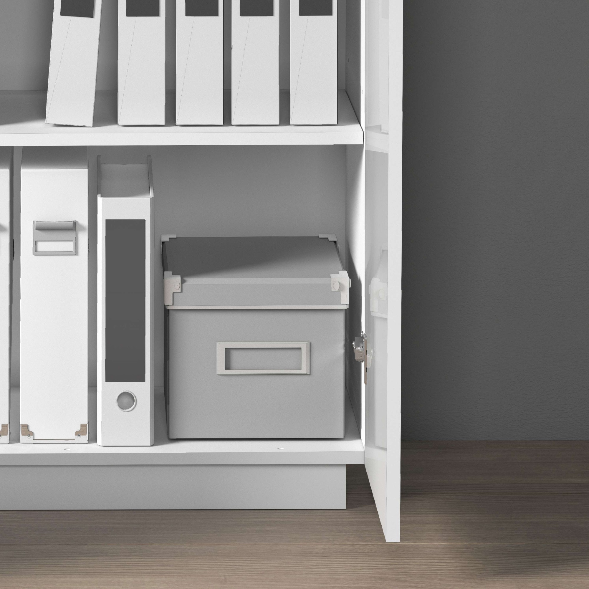 INOSIGN Armoire de classement »Vega, Mehrzweckschrank, Büroschrank, mit 2 Türen« & verstellbaren Einlegeböden, Höhe 86 oder 166 cm, Made in Italy